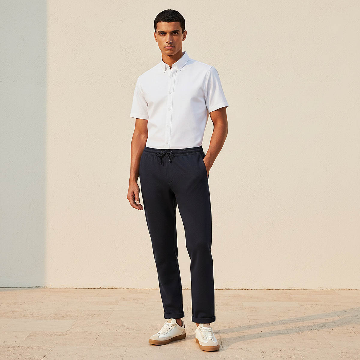 Men Regular Fit Textured Trousers-men-clothing-trousersandchinos-trousers-image-3