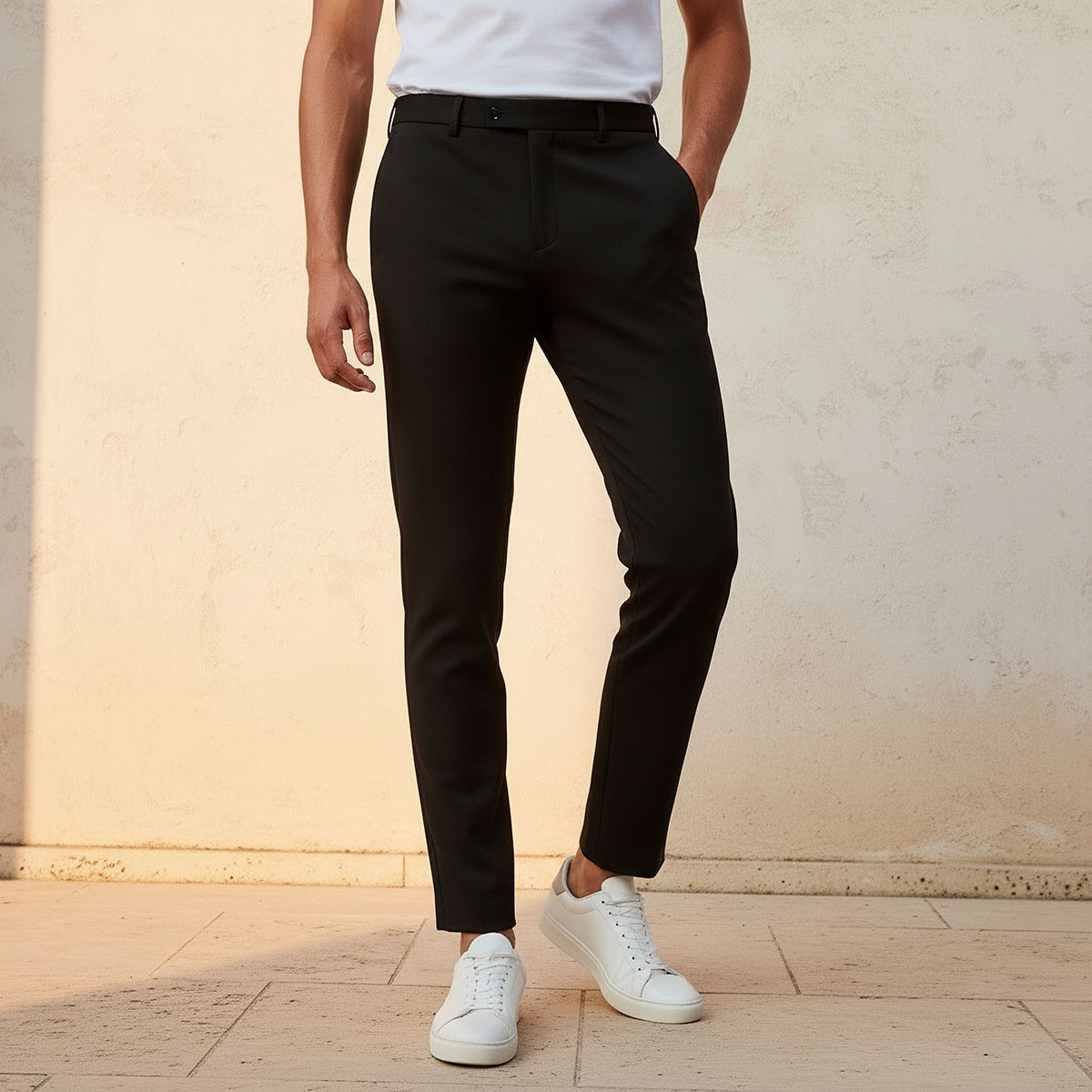 بنطلون رسمي بقصة عادية-men-clothing-bottoms-trousersandchinos-trousers-image-1