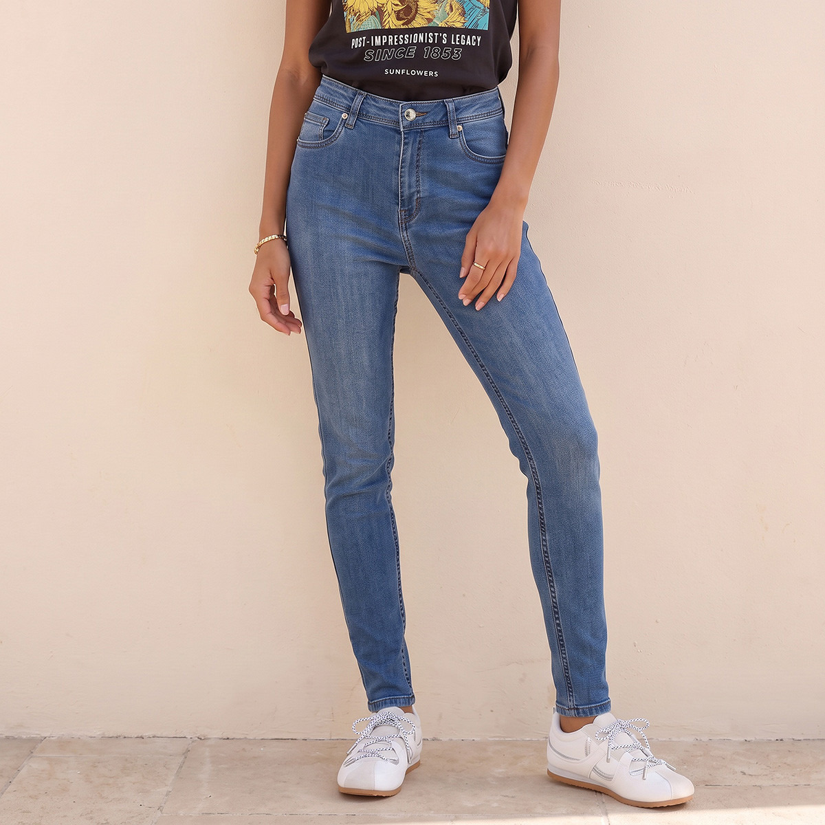 بنطلون جينز بخصر مرتفع من سبلاش-women-clothing-bottoms-jeans-image-1