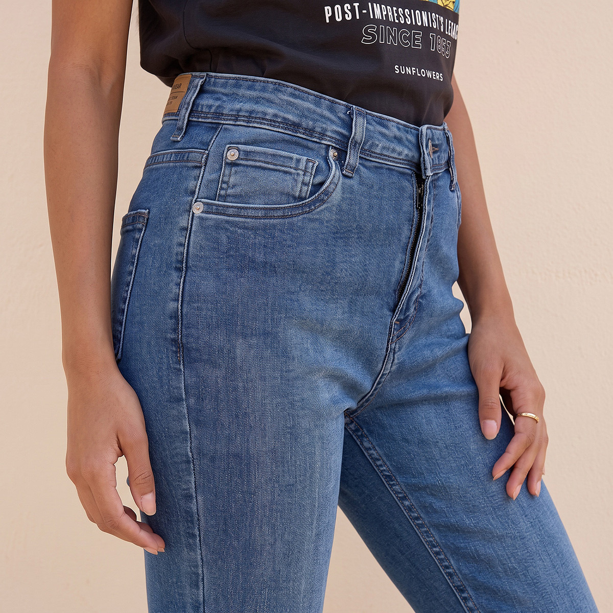 بنطلون جينز بخصر مرتفع من سبلاش-women-clothing-bottoms-jeans-image-4