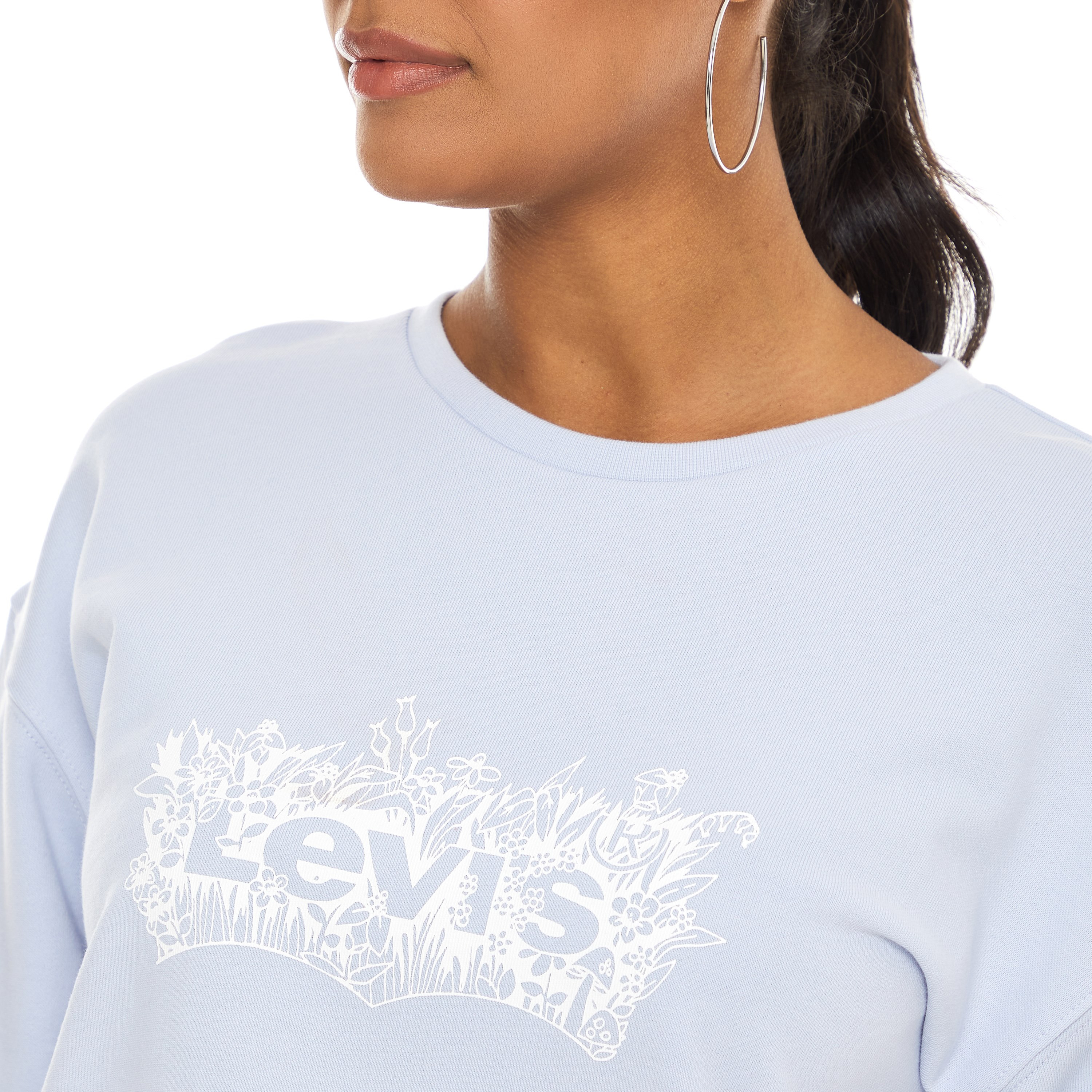 Levi's Women Blue Printed Crew Neck Sweatshirt-women-clothing-hoodiesandsweatshirts-sweatshirts-image-4