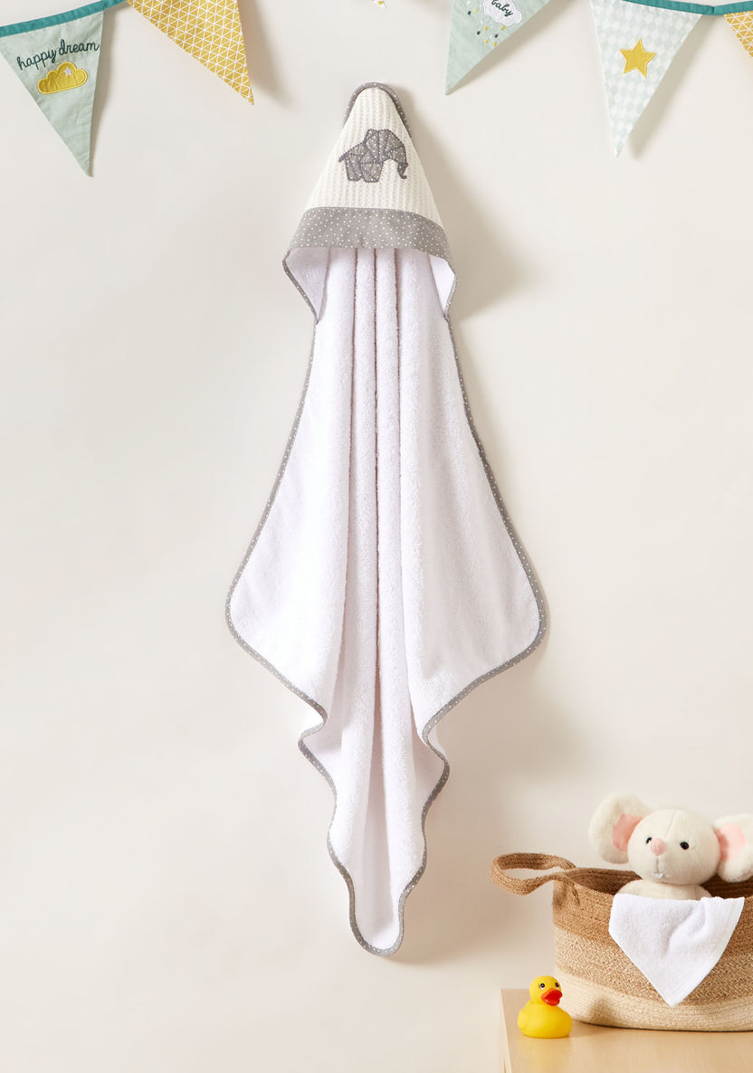 Cambrass Embroidered Towel with Hood - 80x80 cms-Towels and Flannels-image-0