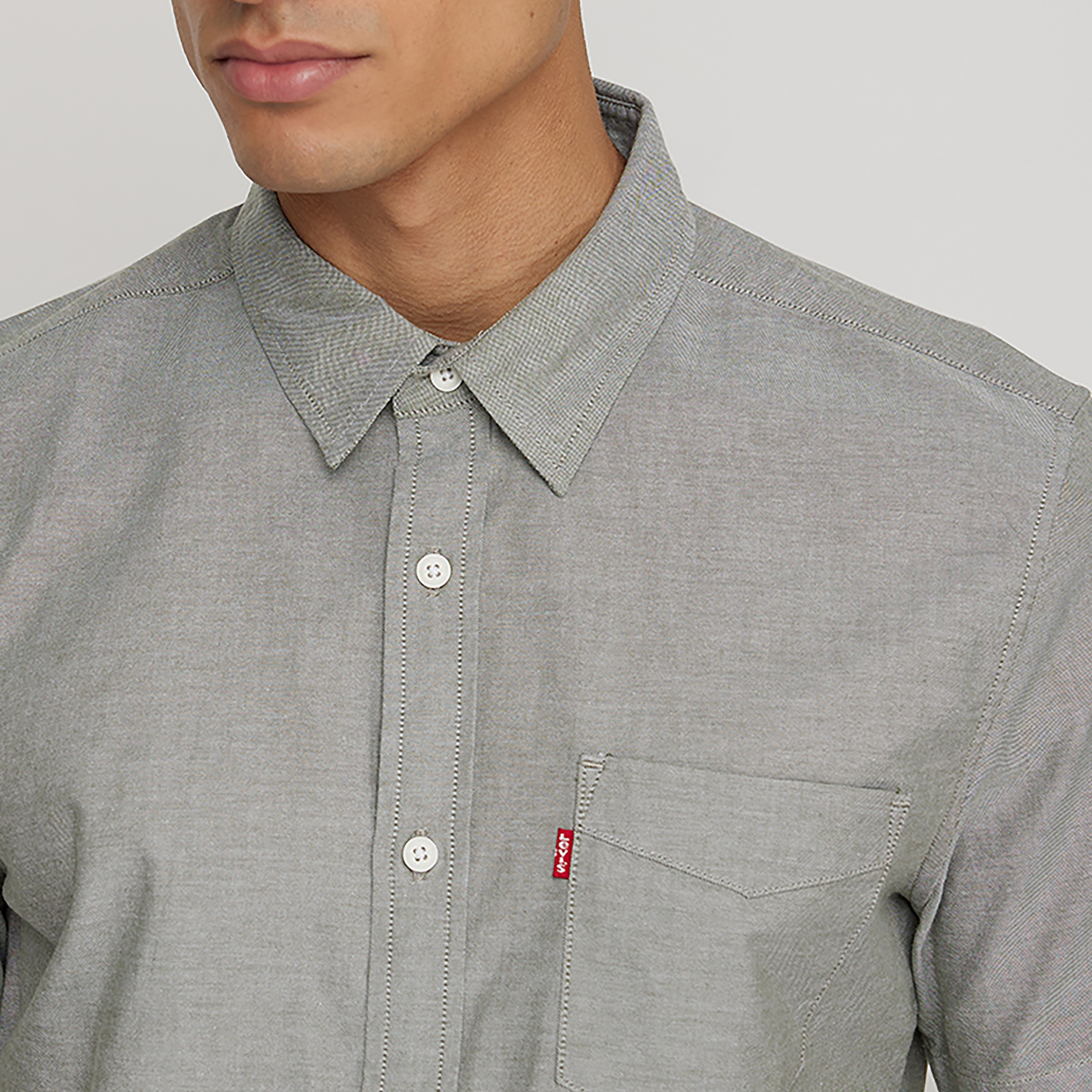 Levi's Plain Collared Short Sleeves Casual Shirt-men-clothing-shirts-image-3