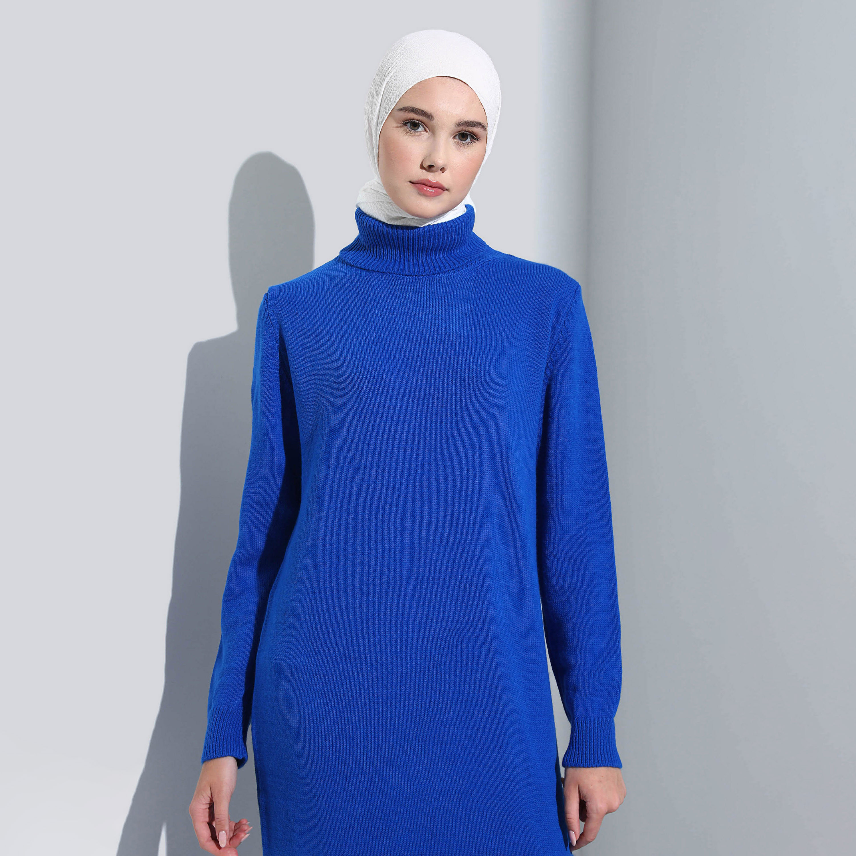Modanisa Knitted Turtle Neck Dress-women-clothing-dresses-image-2