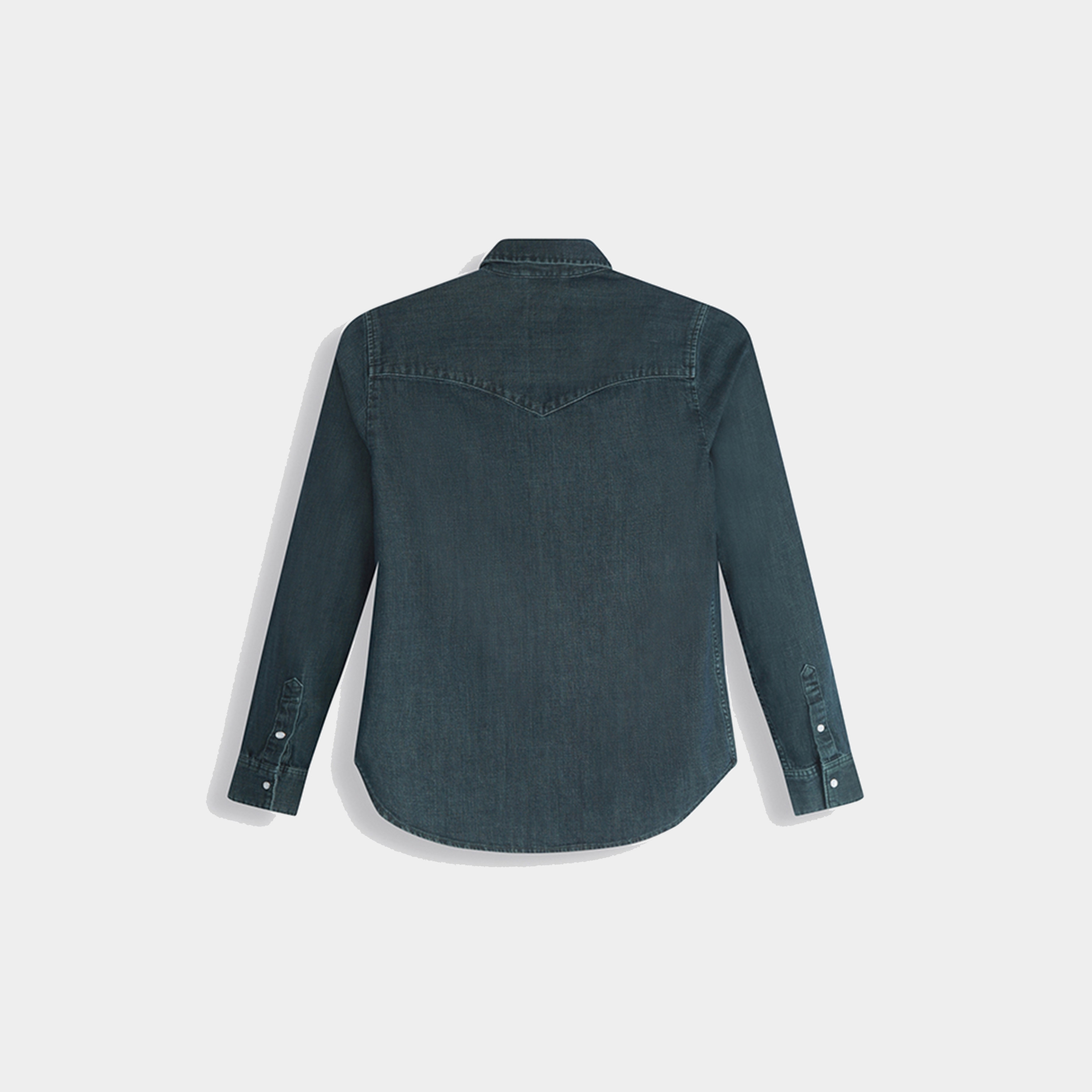Levi's Plain Collared Long Sleeves Women's Denim Shirt-women-clothing-shirtsandblouses-shirts-image-4