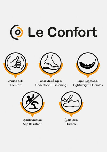 Le Confort Solid Slip-On Sandals with Wedge Heels-Women%27s Heel Sandals-image-6