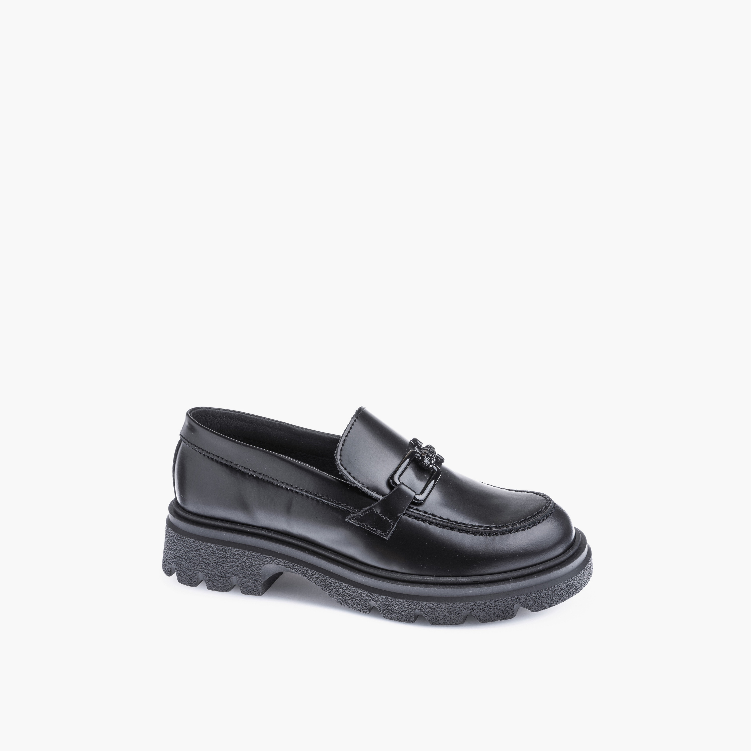 Pablosky Girls' Metal Accent Slip-On School Shoes - 873111-girls-shoes-schoolshoes-image-1