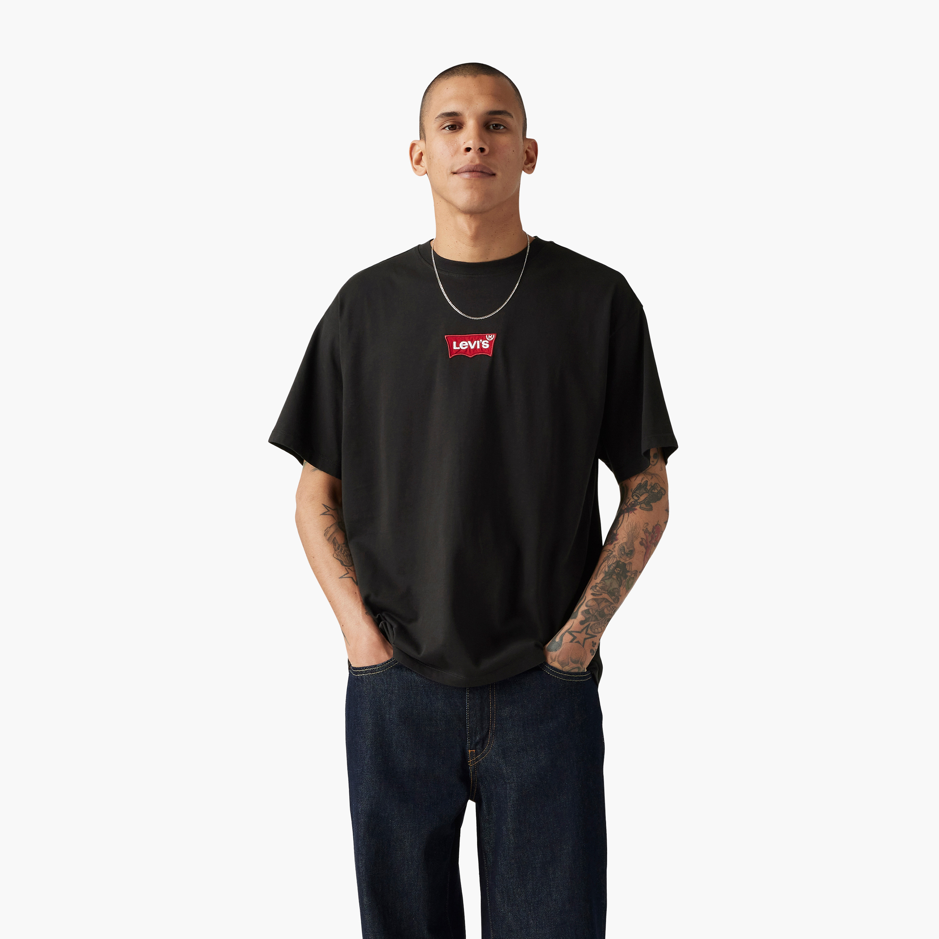 Levi's Plain Crew Neck Short Sleeves Men's T-Shirt-men-clothing-tshirtsandpolos-tshirts-image-1