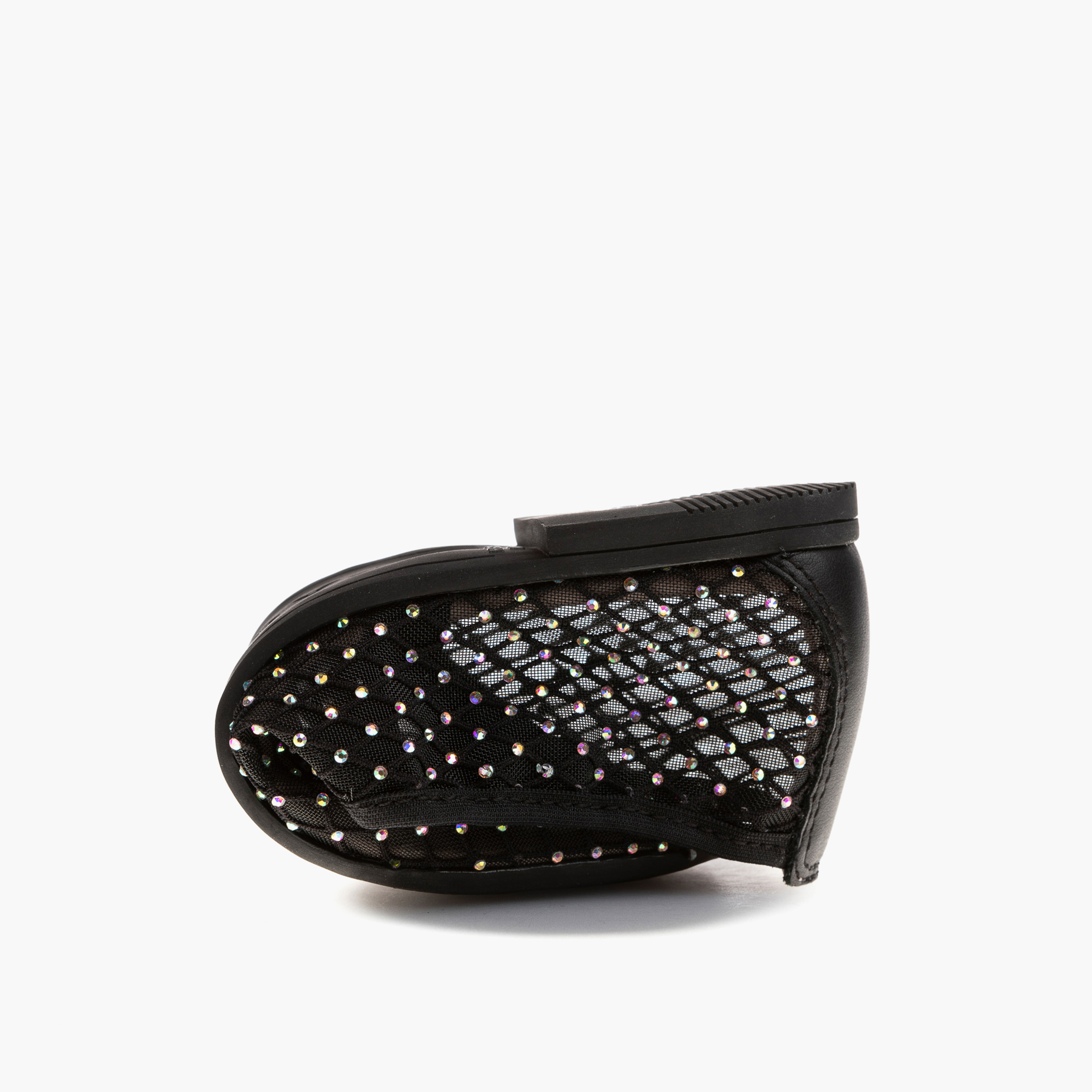Pablosky Girls' Embellished Ballerina Shoes with Elasticated Strap-girls-shoes-ballerinas-image-6