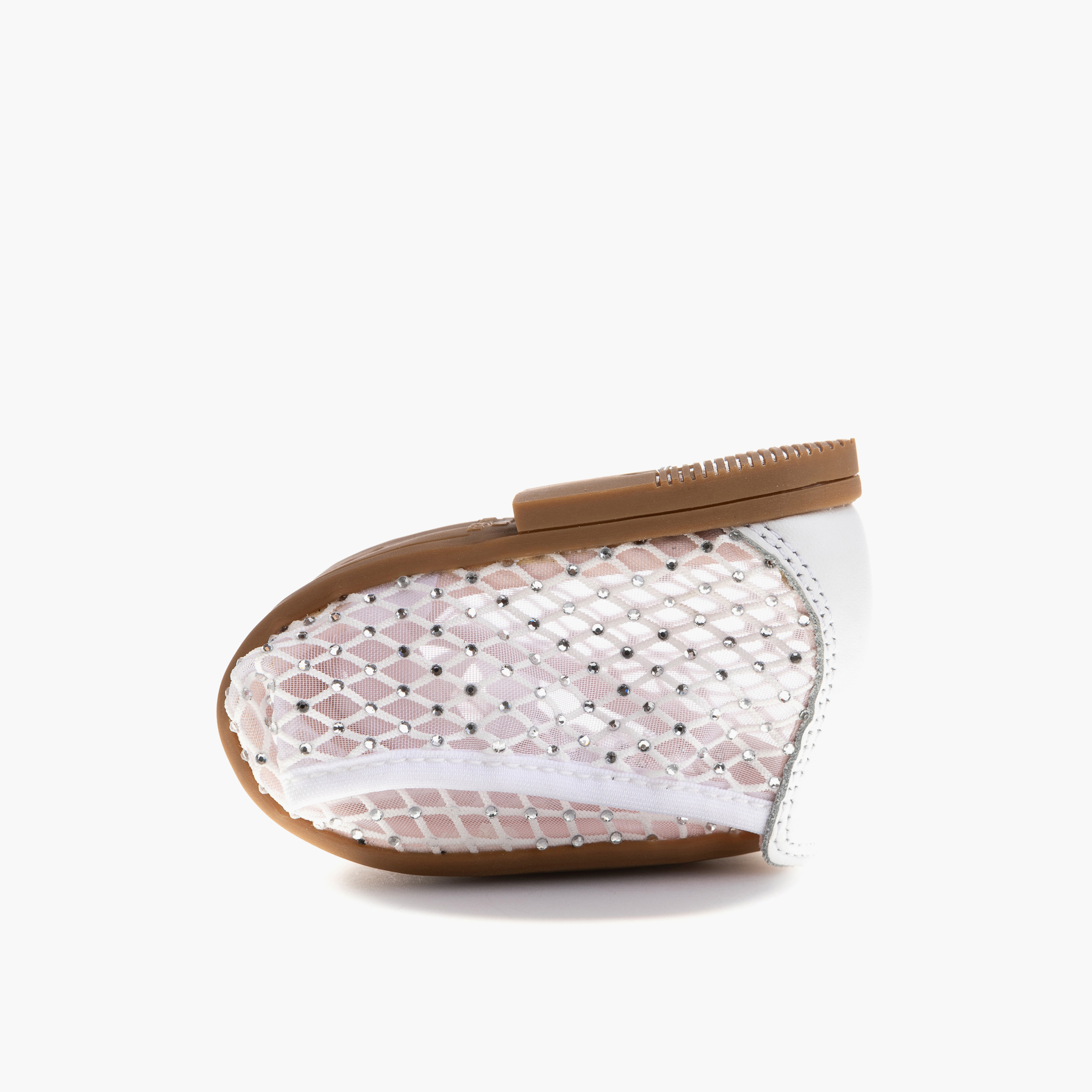 Pablosky Girls' Textured Slip-on Ballerina with Elastic Closure-girls-shoes-ballerinas-image-6