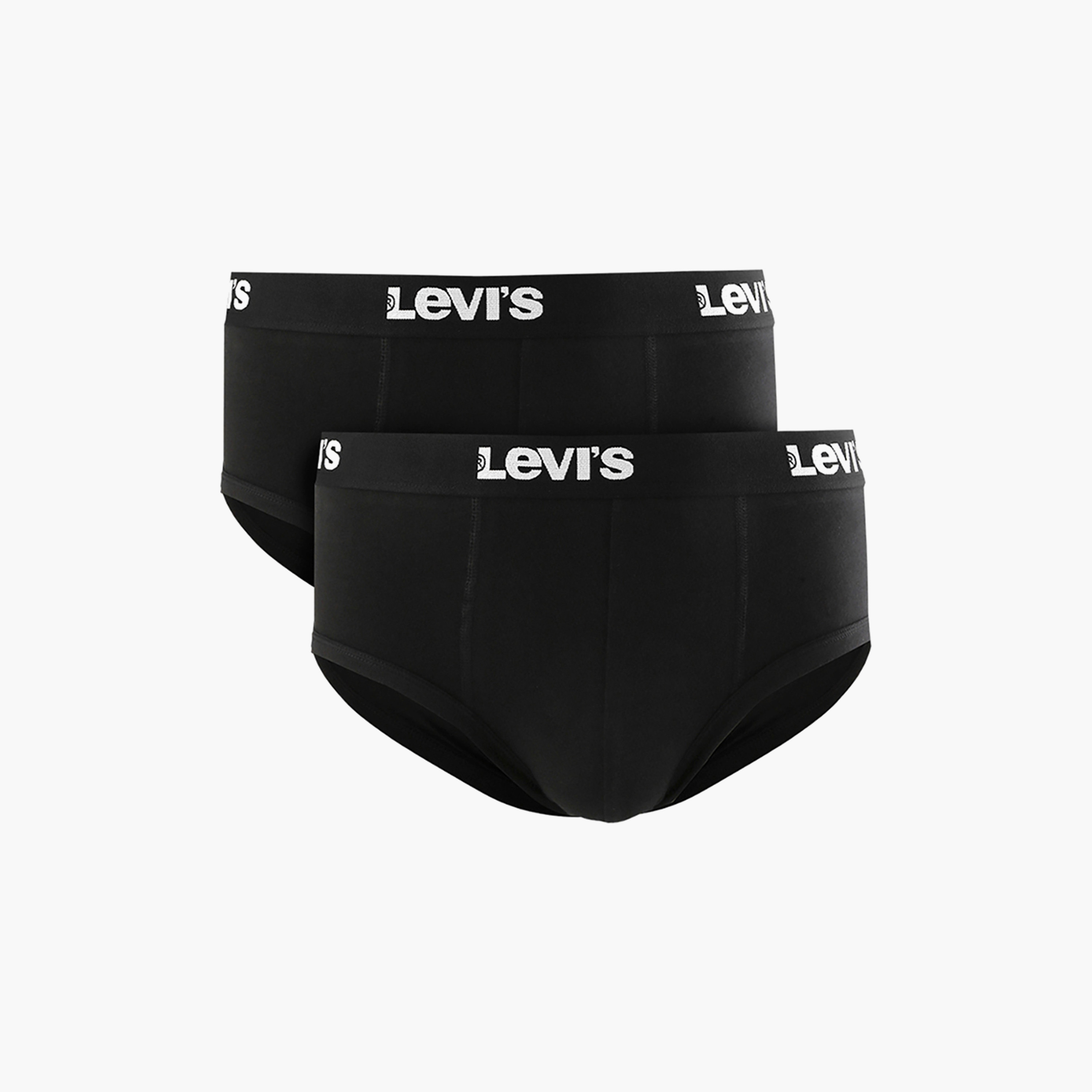 Levi's Pack of 2 Brand Print Elastic Waistband Trunks-men-clothing-innerwear-underwear-image-1