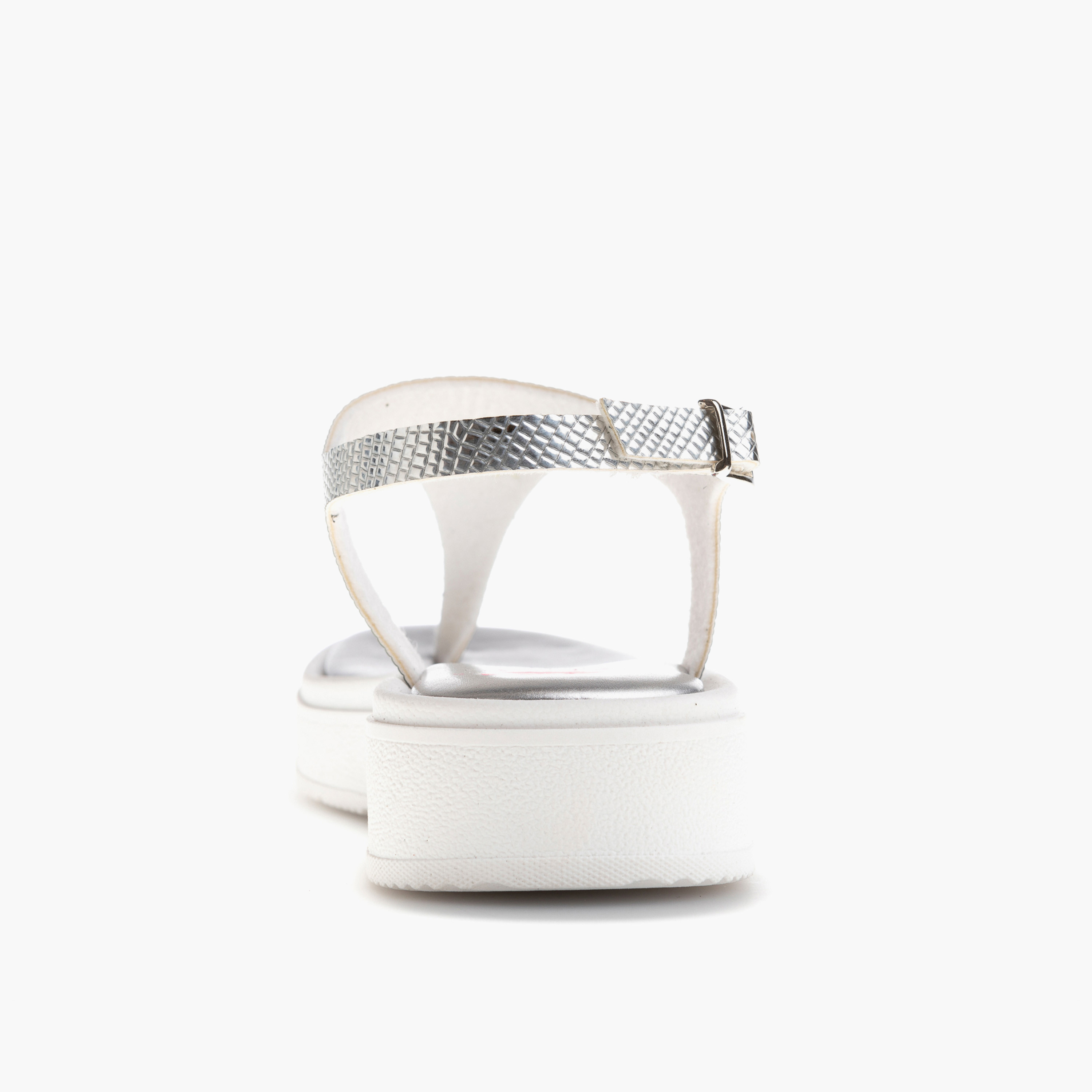Pablosky Girls' Textured Sandals with Buckle Closure-girls-shoes-sandals-image-3