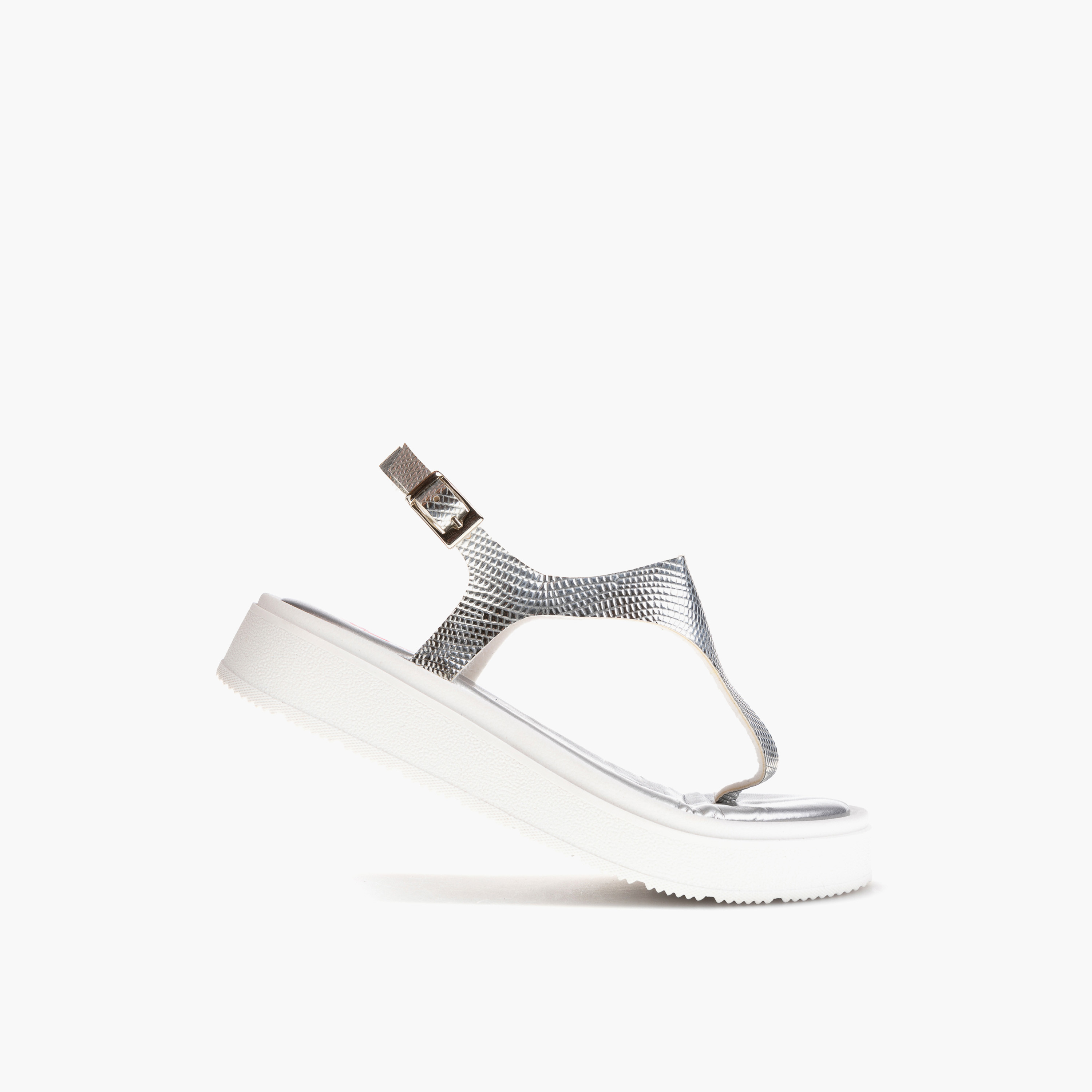 Pablosky Girls' Textured Sandals with Buckle Closure-girls-shoes-sandals-image-5