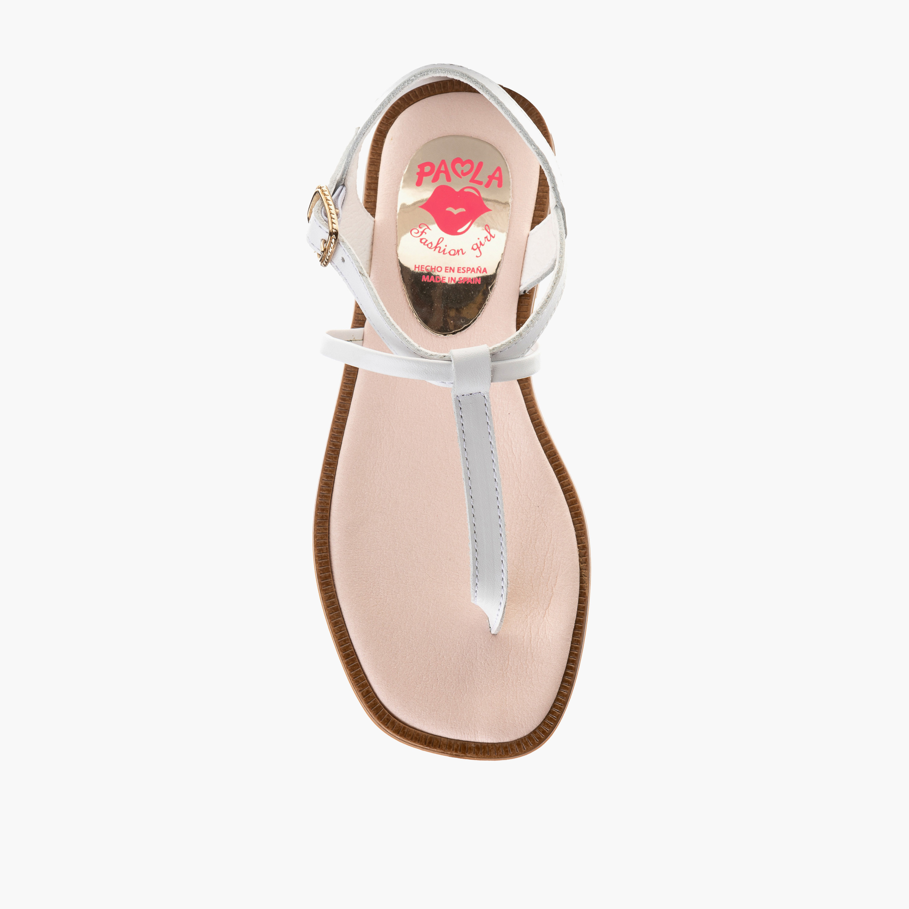 Pablosky Girls' Strap Sandals with Buckle Closure-girls-shoes-sandals-image-4