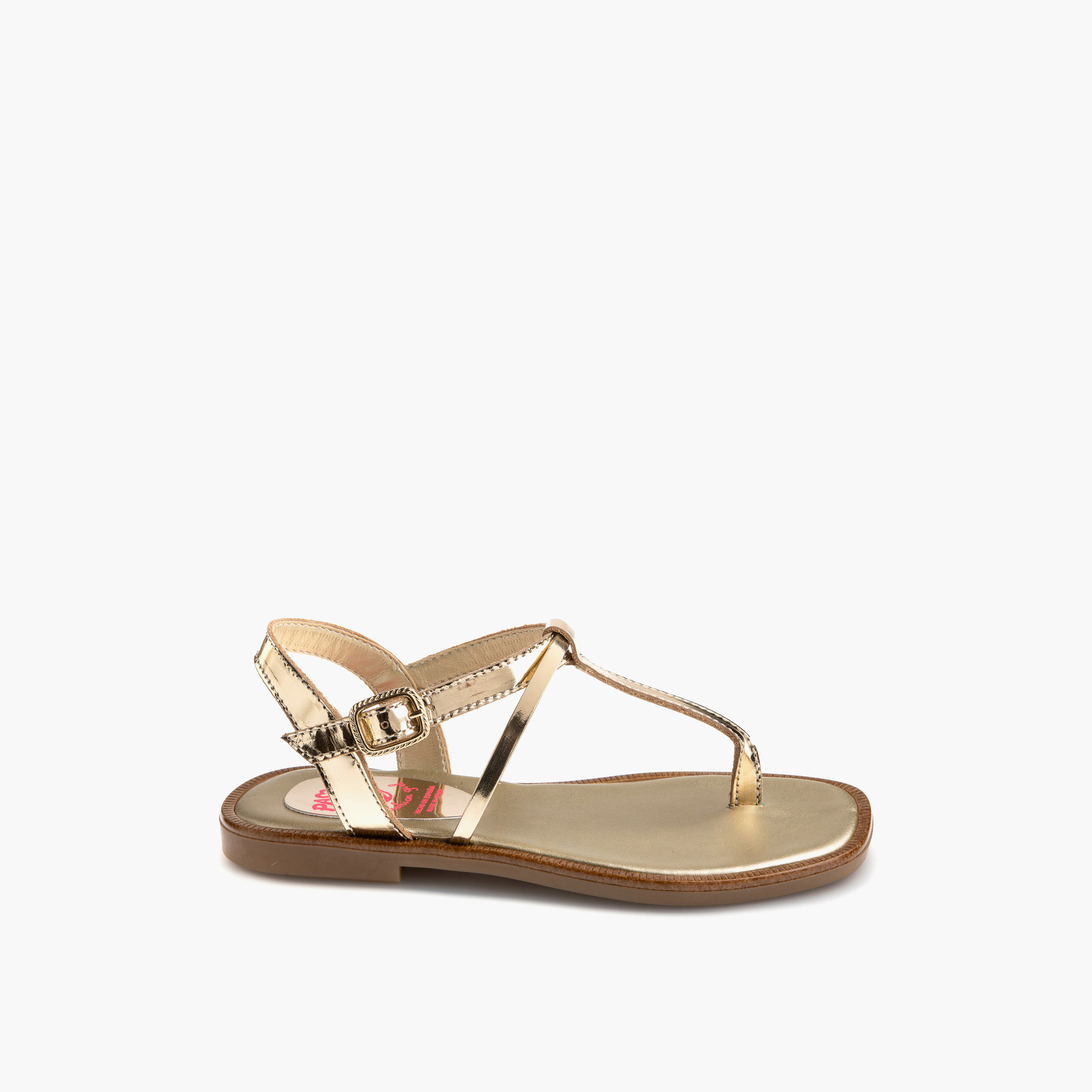 Pablosky Girls' Strap Sandals with Buckle Closure-girls-shoes-sandals-image-1