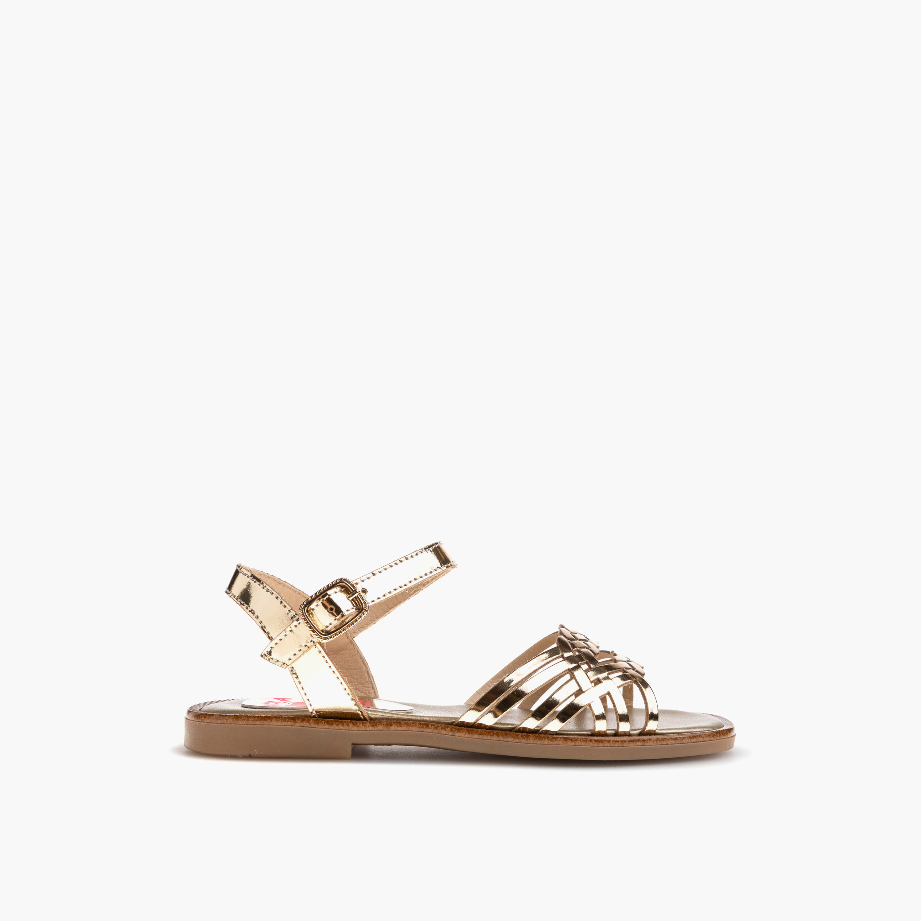 Pablosky Girls' Cross Strap Sandals with Buckle Closure-girls-shoes-sandals-image-2
