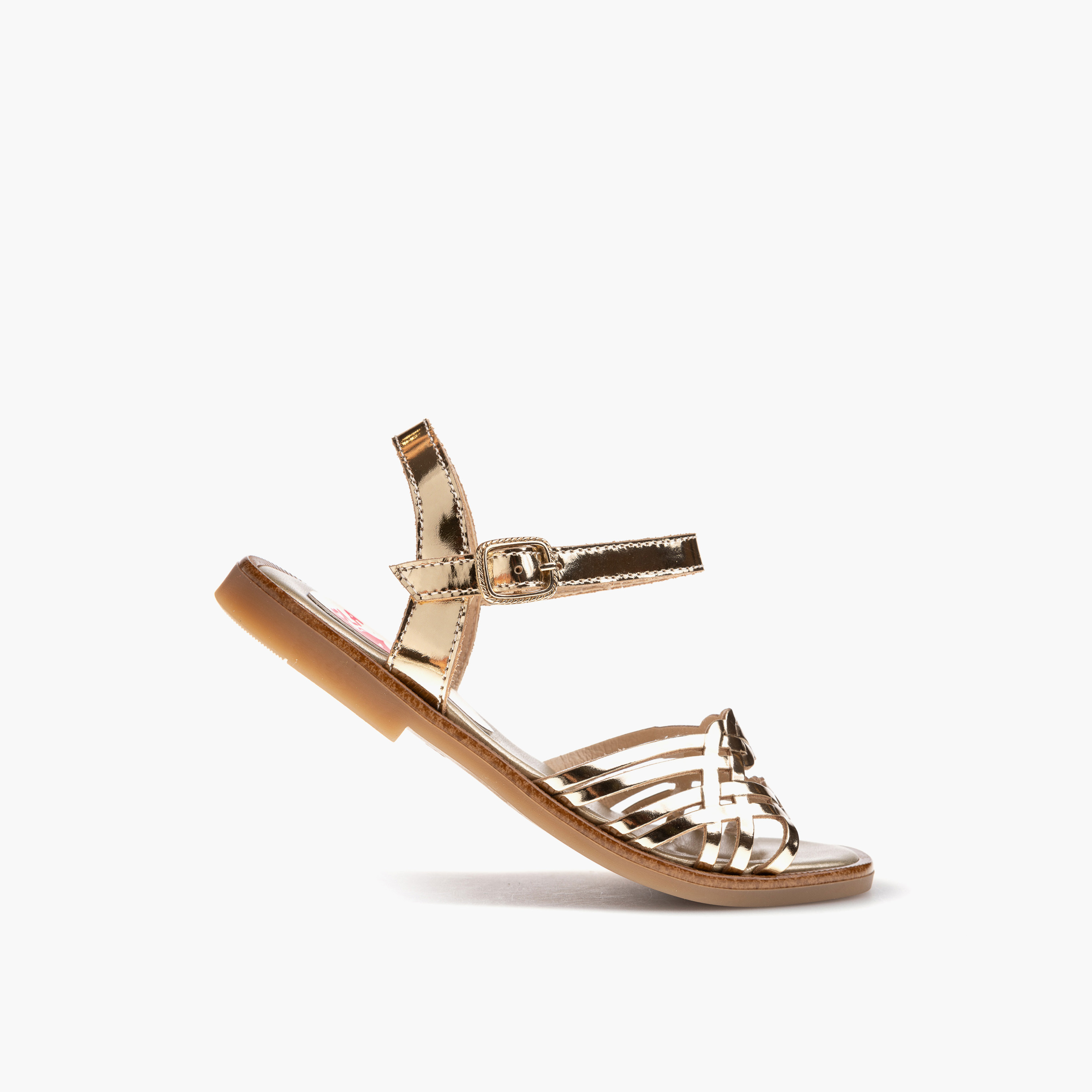 Pablosky Girls' Cross Strap Sandals with Buckle Closure-girls-shoes-sandals-image-5