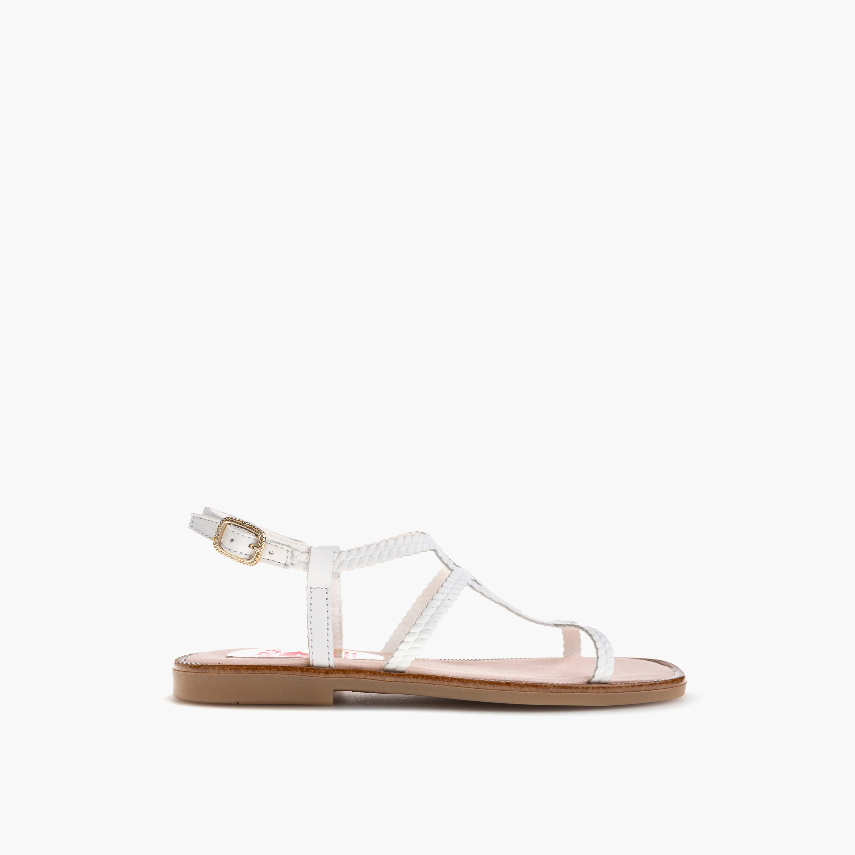 Pablosky Girls' Strap Sandals with Buckle Closure-girls-shoes-sandals-image-2