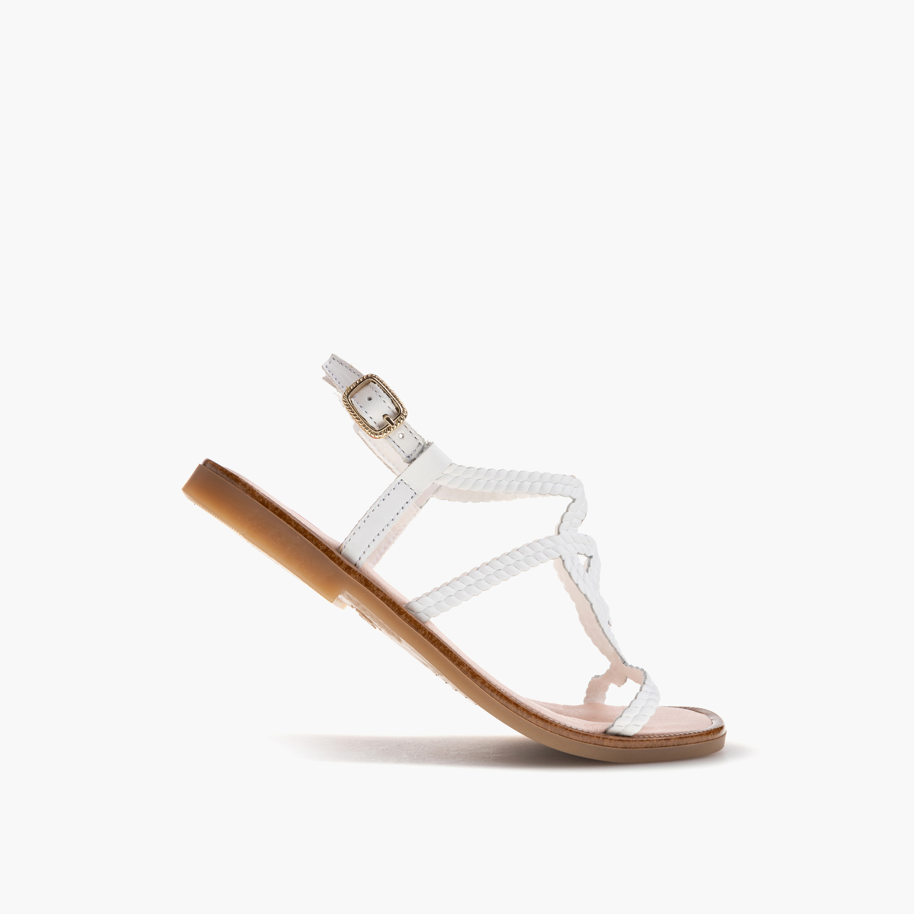 Pablosky Girls' Strap Sandals with Buckle Closure-girls-shoes-sandals-image-5