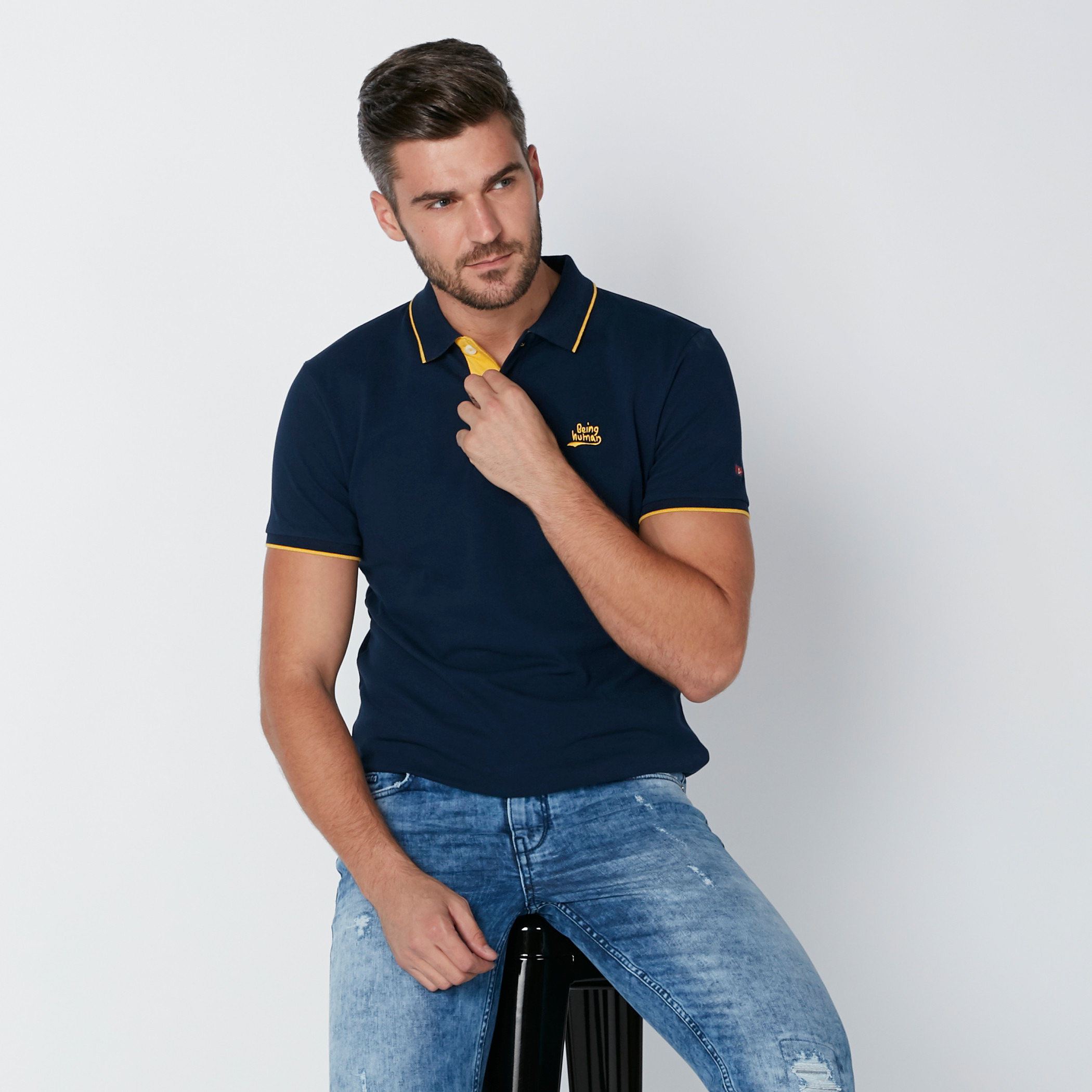 Shop Being Human Logo Embroidery T 
