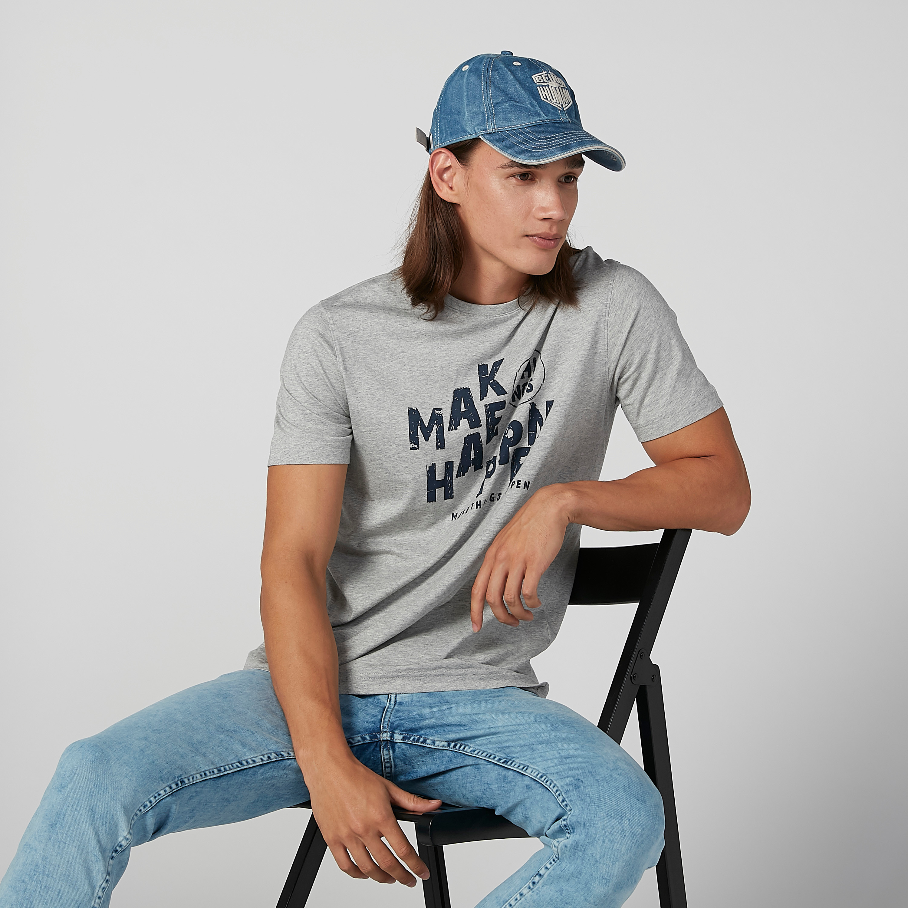قبعة كاب بارزة الملمس بإبزيم إغلاق بيينج هيومان-men-caps-image-2