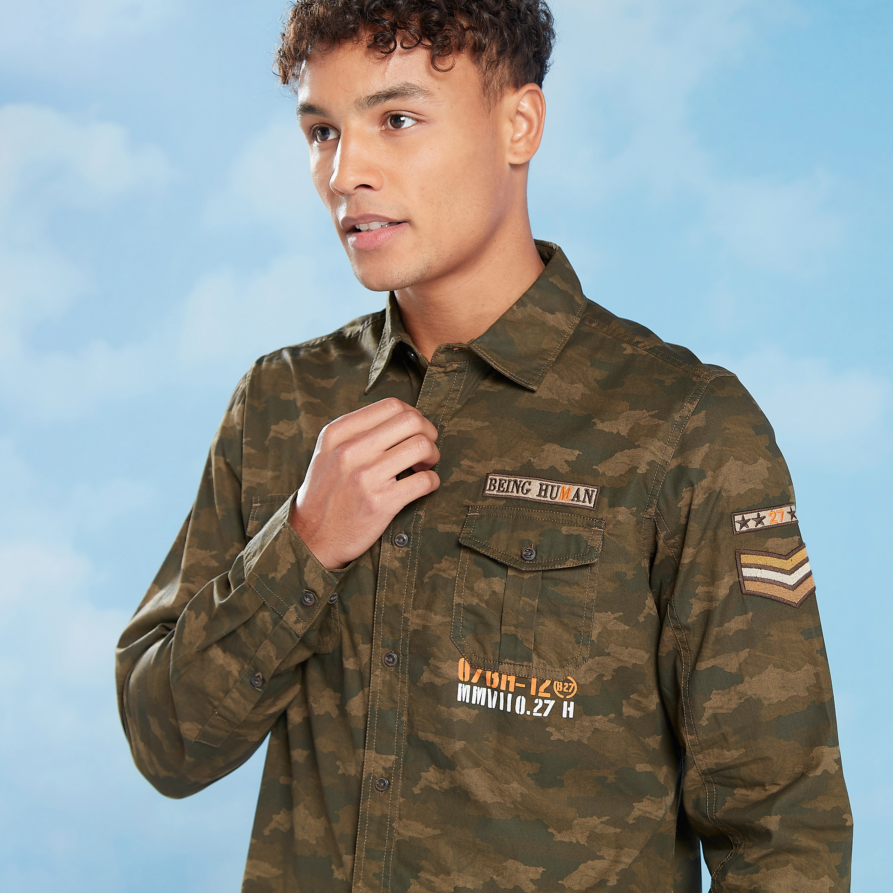 Being human military shirt online