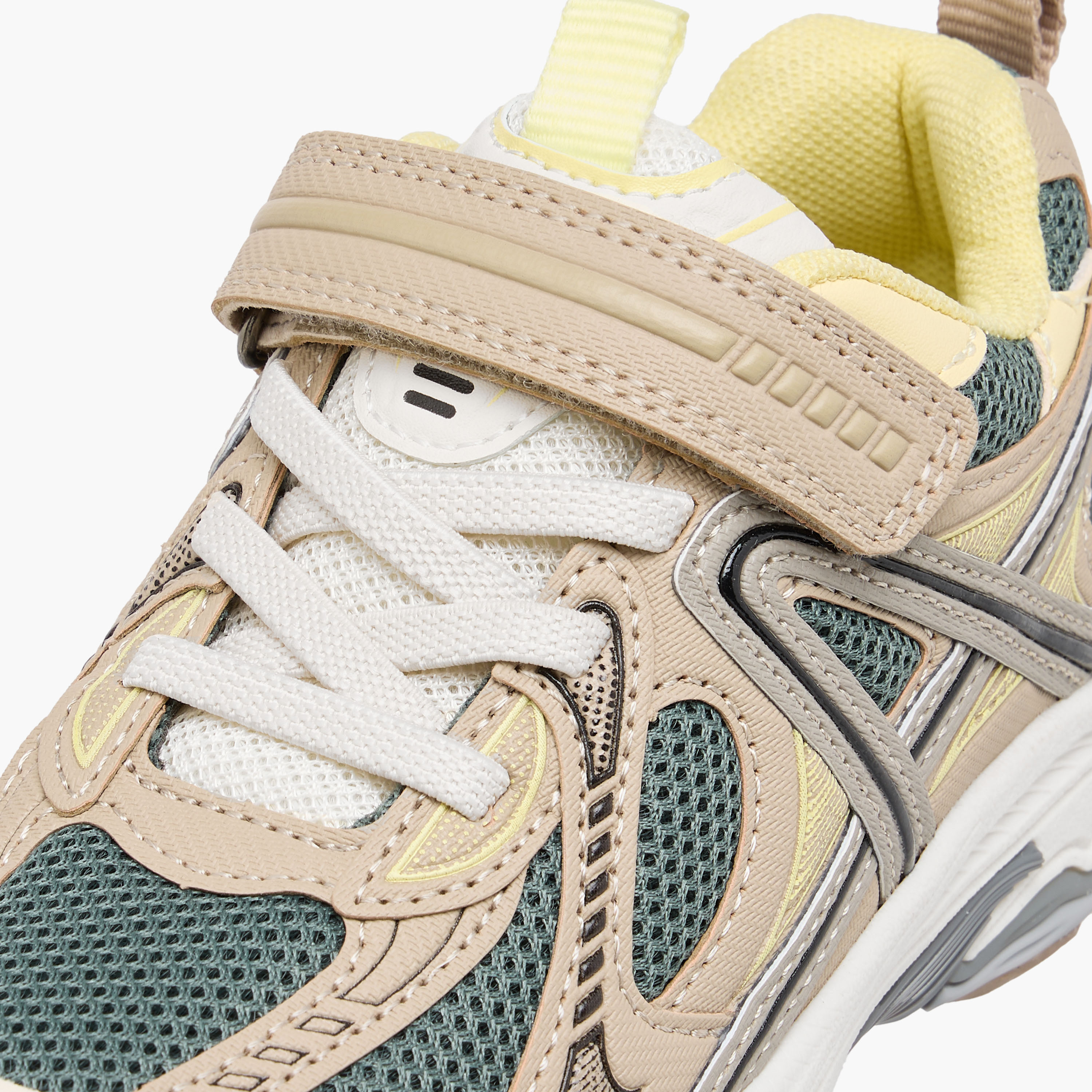 Juniors Panelled Sneakers with Hook and Loop Closure-boys-shoes-sneakers-image-4