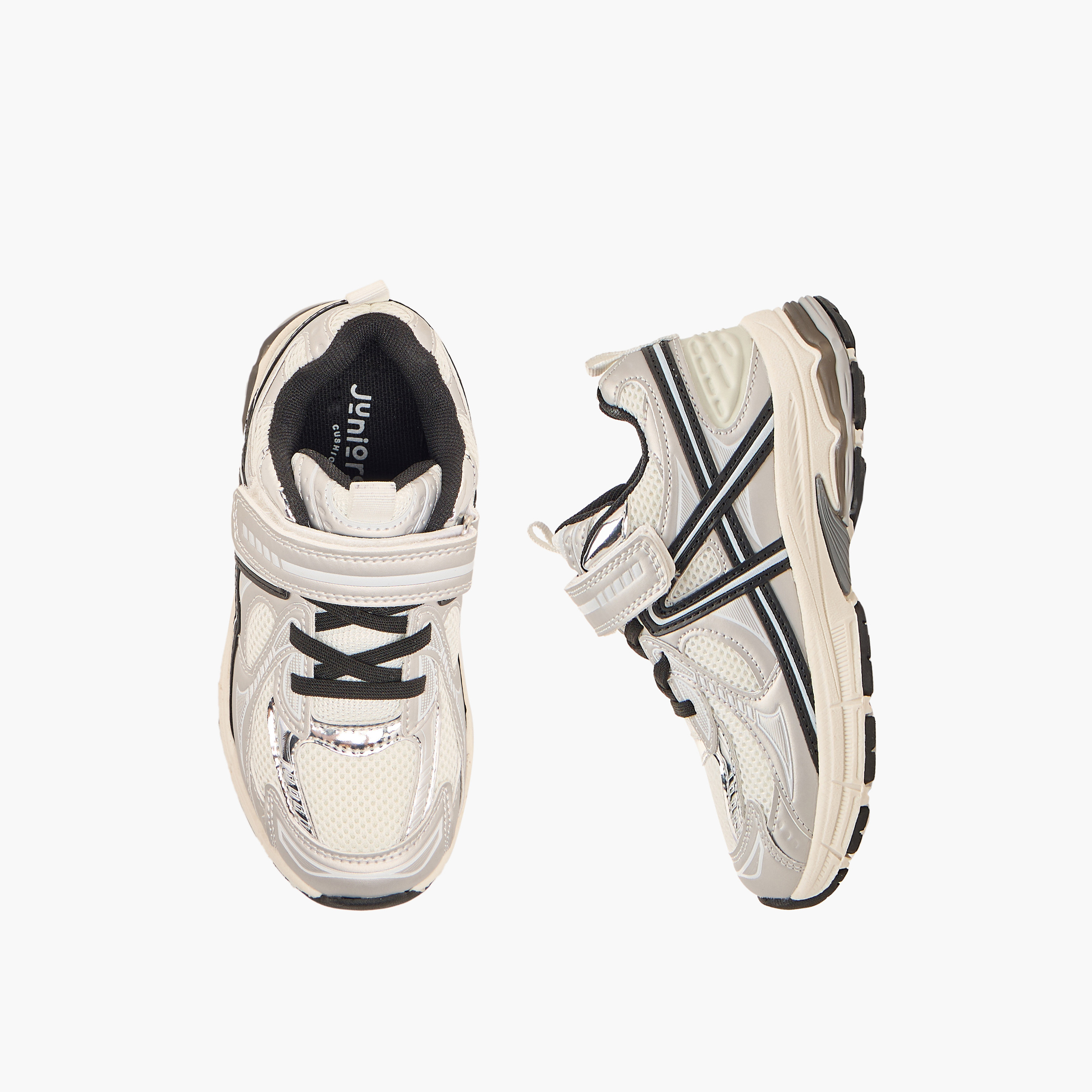 حذاء سنيكرز بألواح وشريط إغلاق لاصق من جونيورز-girls-shoes-sneakers-image-1