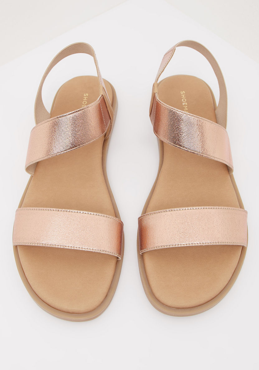 Strap Sandals with Elastic Closure-Women%27s Flat Sandals-image-2
