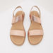Strap Sandals with Elastic Closure-Women%27s Flat Sandals-thumbnailMobile-2