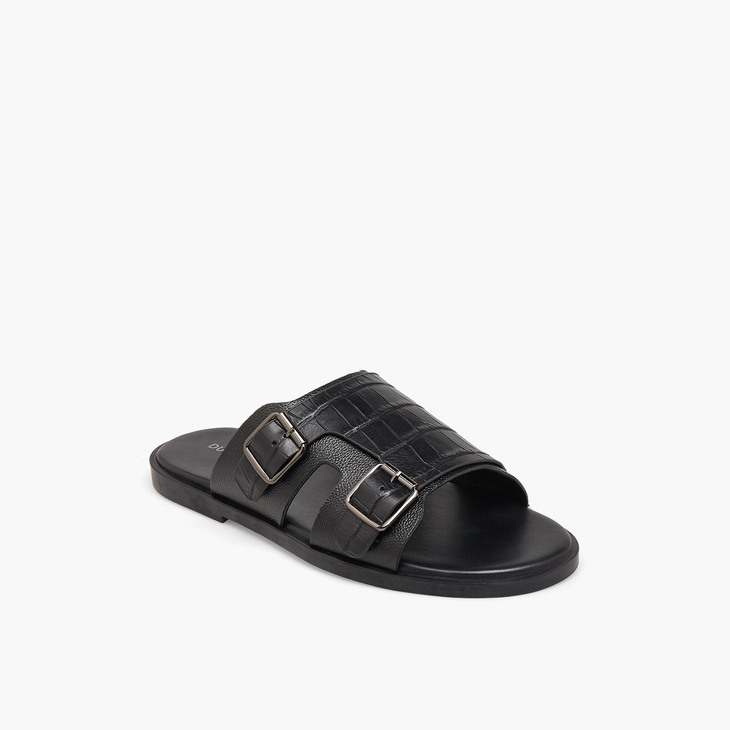 صندل بارز الملمس بإبزيم زينة للرجال من دوتشيني-men-shoes-sandals-image-2