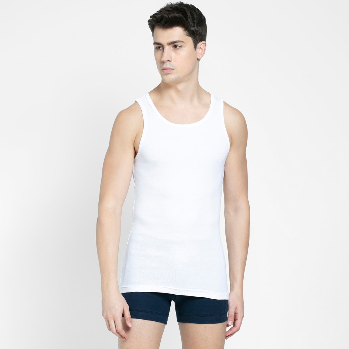 Pack of 2 Jockey Men White Vest with Scoop Neck-men-clothing-tshirtsandpolos-vests-image-1