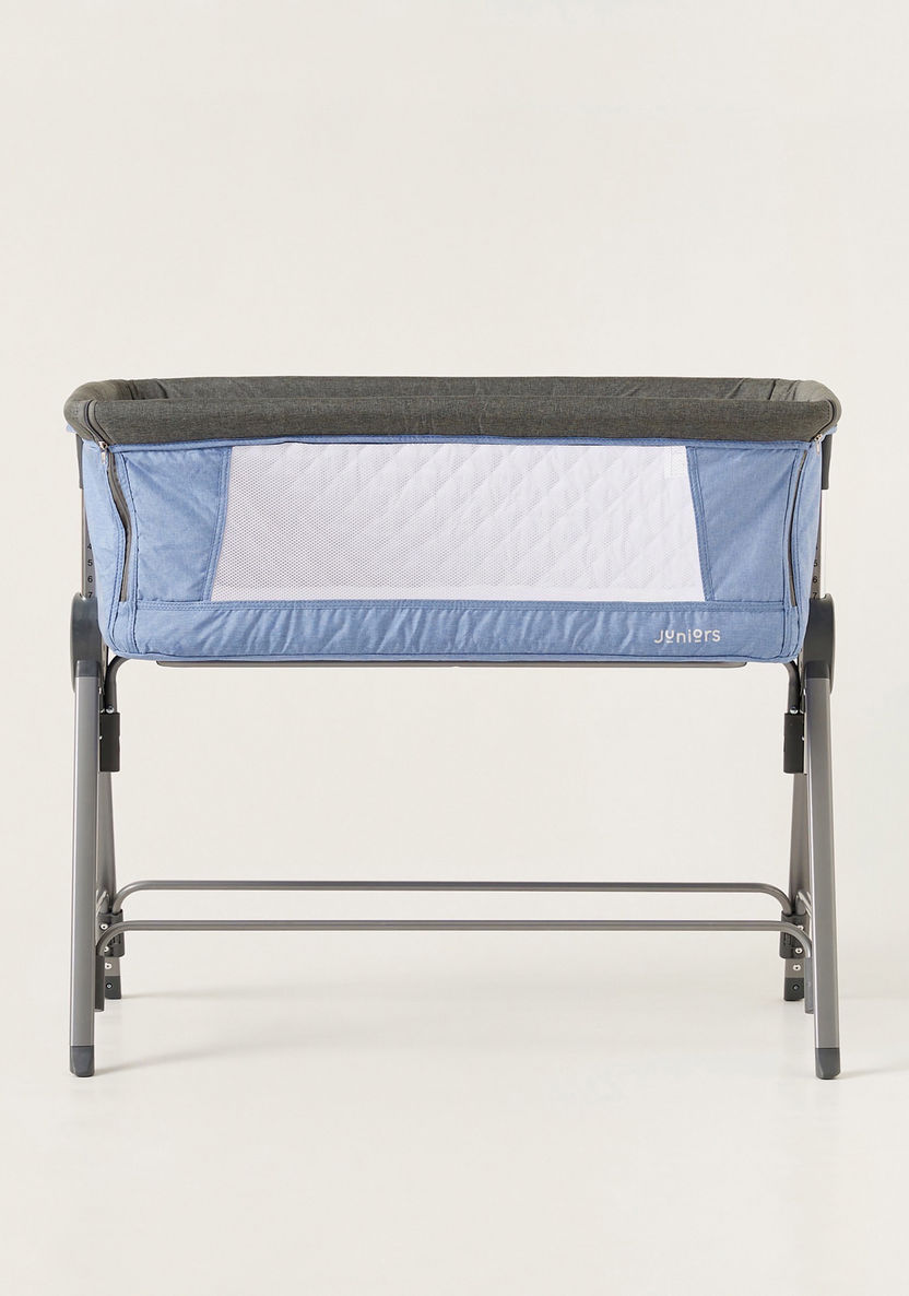Juniors Percy Baby Co-sleeper - Blue and Grey ( Up to 6 months)-Cradles and Bassinets-image-1