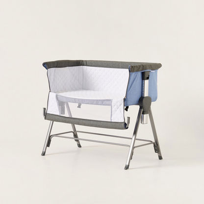 Juniors Percy Baby Co-sleeper - Blue and Grey ( Up to 6 months)
