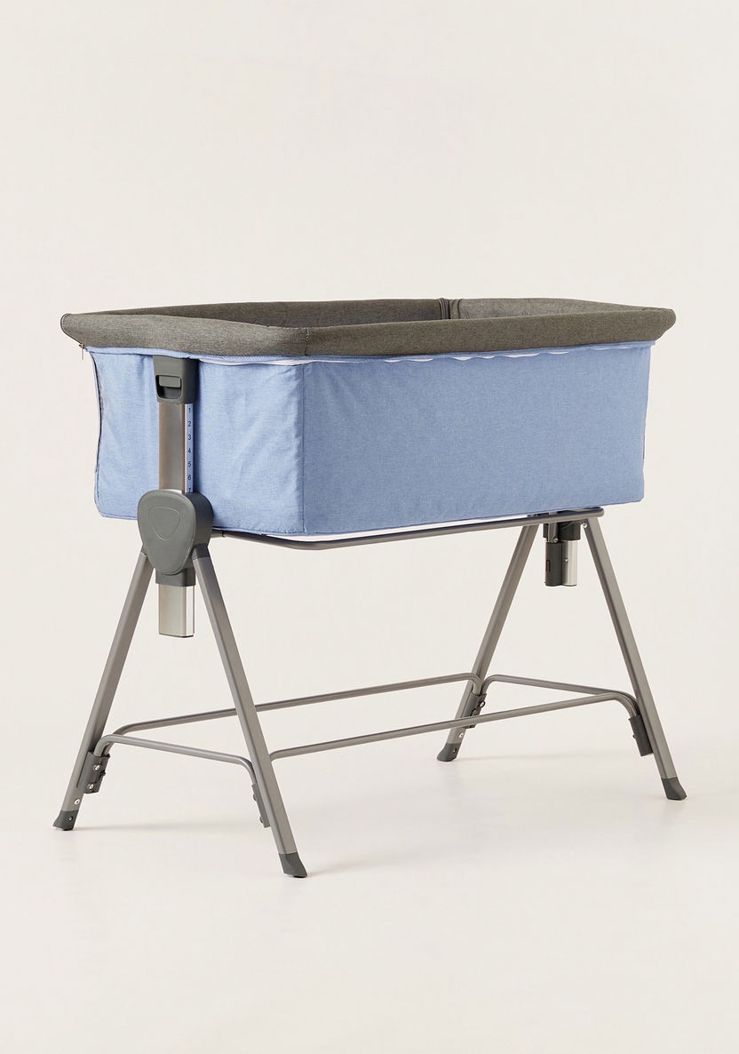 Juniors Percy Baby Co-sleeper - Blue and Grey ( Up to 6 months)-Cradles and Bassinets-image-3