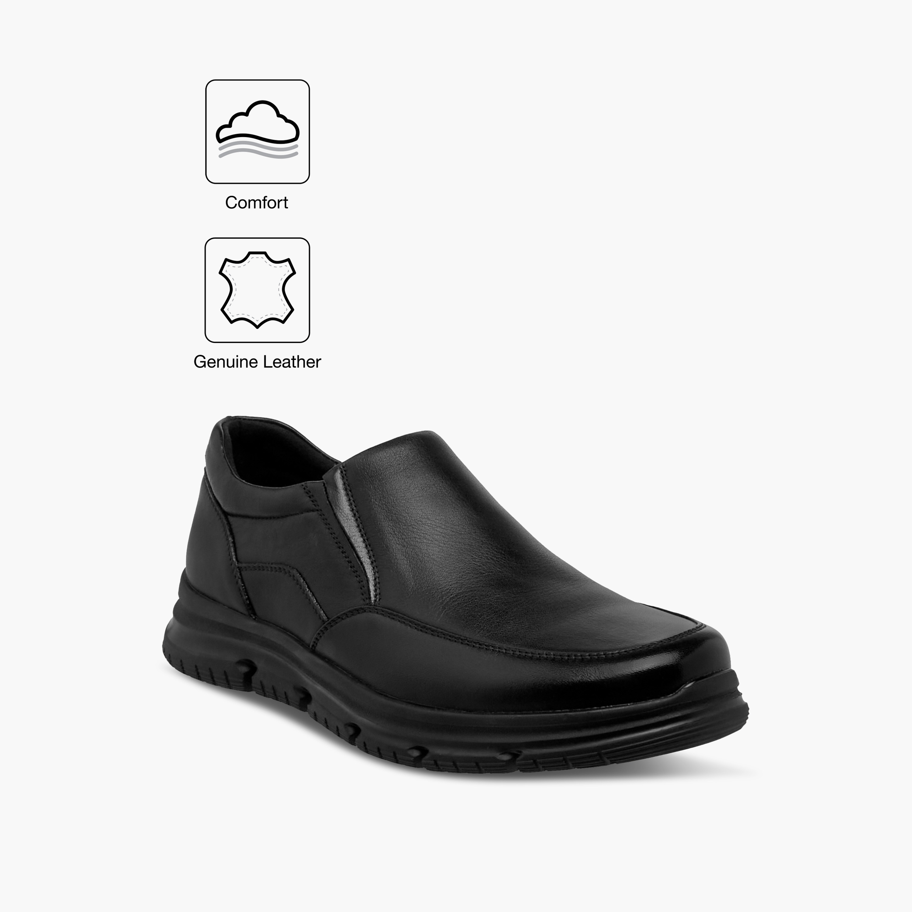 حذاء سهل الارتداء جلد سادة من لو كونفورت-men-shoes-formalshoes-image-2