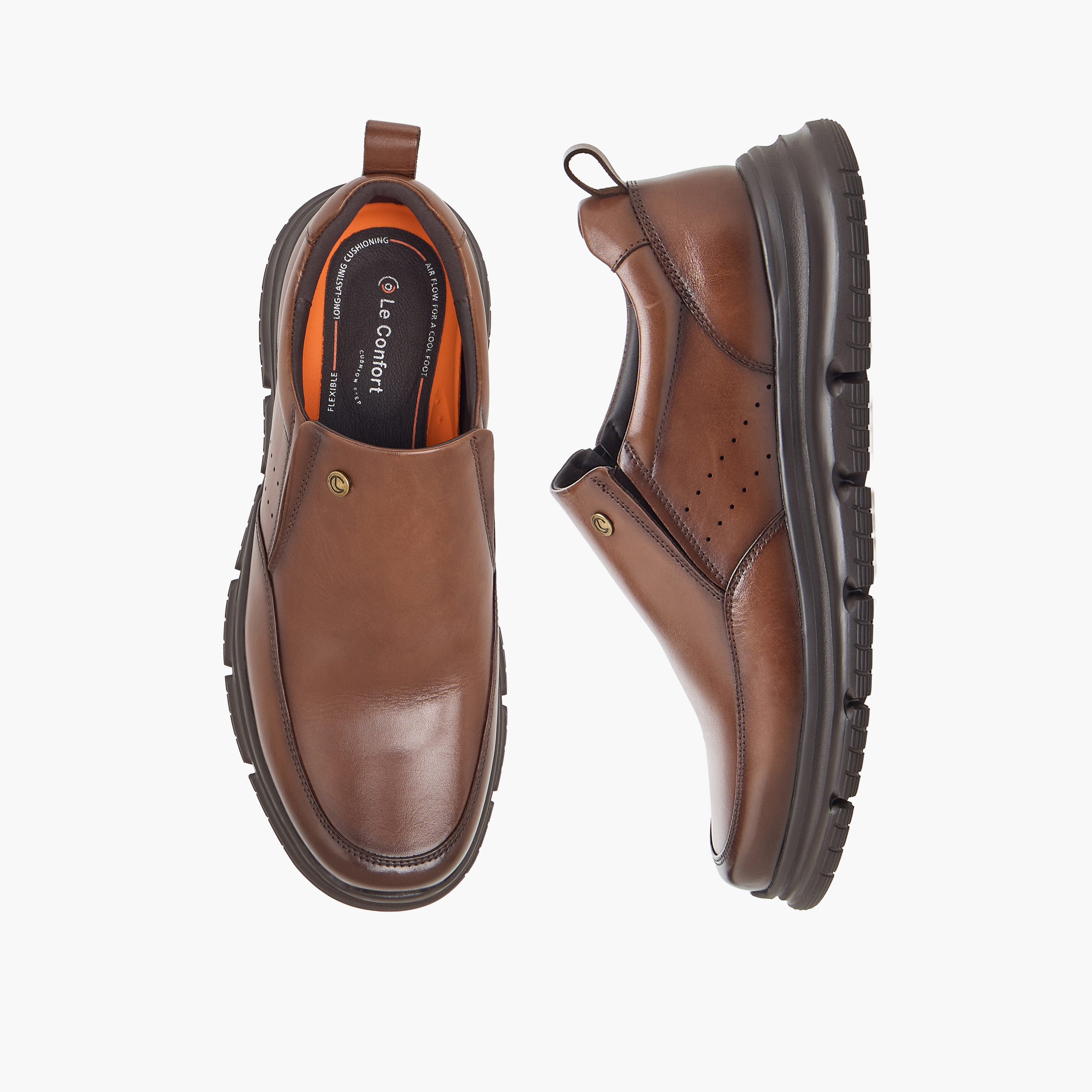 حذاء جلد سهل الارتداء للرجال من لو كونفورت-men-shoes-formalshoes-image-1