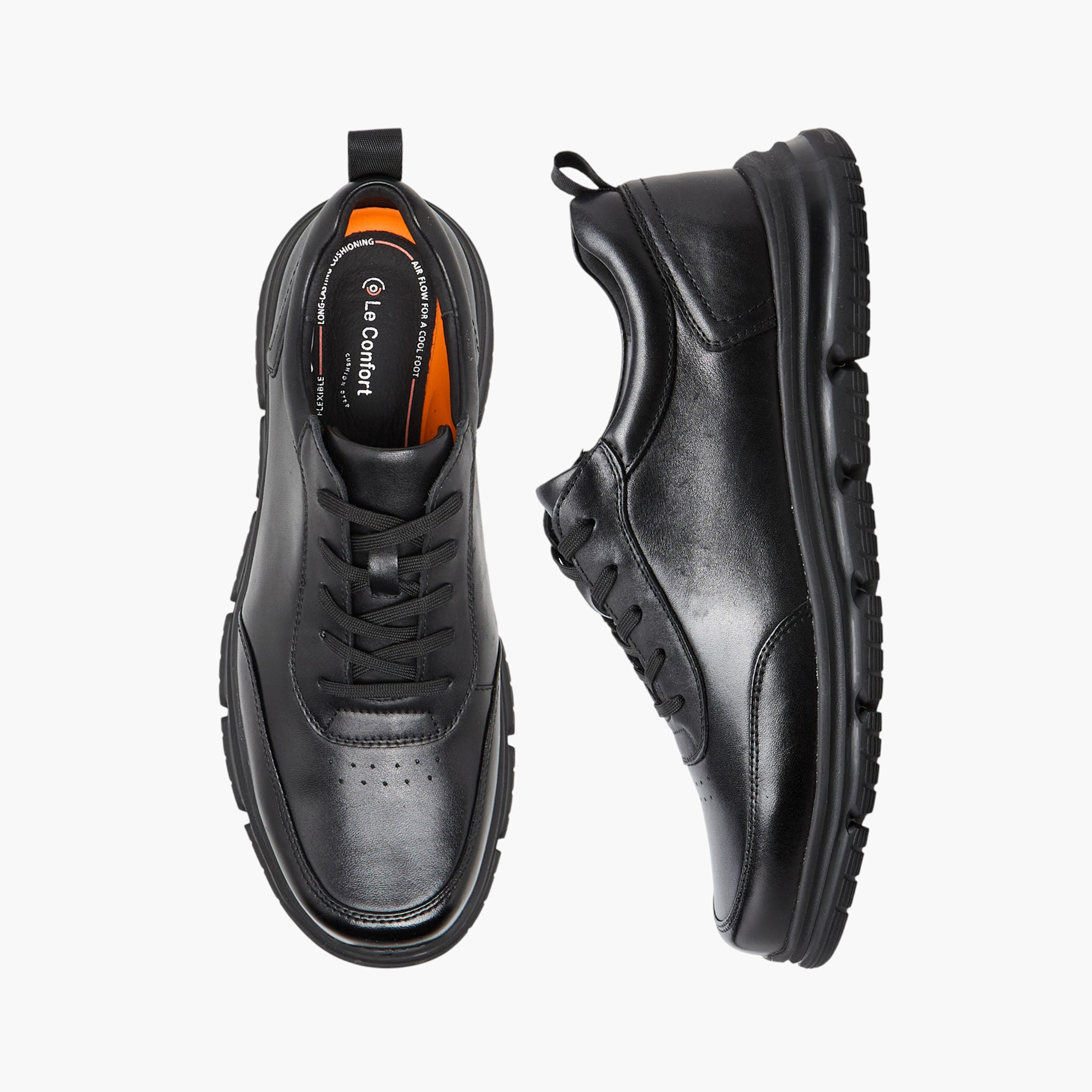 Le Confort Men Genuine Leather Lace-Up Loafers-men-shoes-loafersandmoccasins-image-1