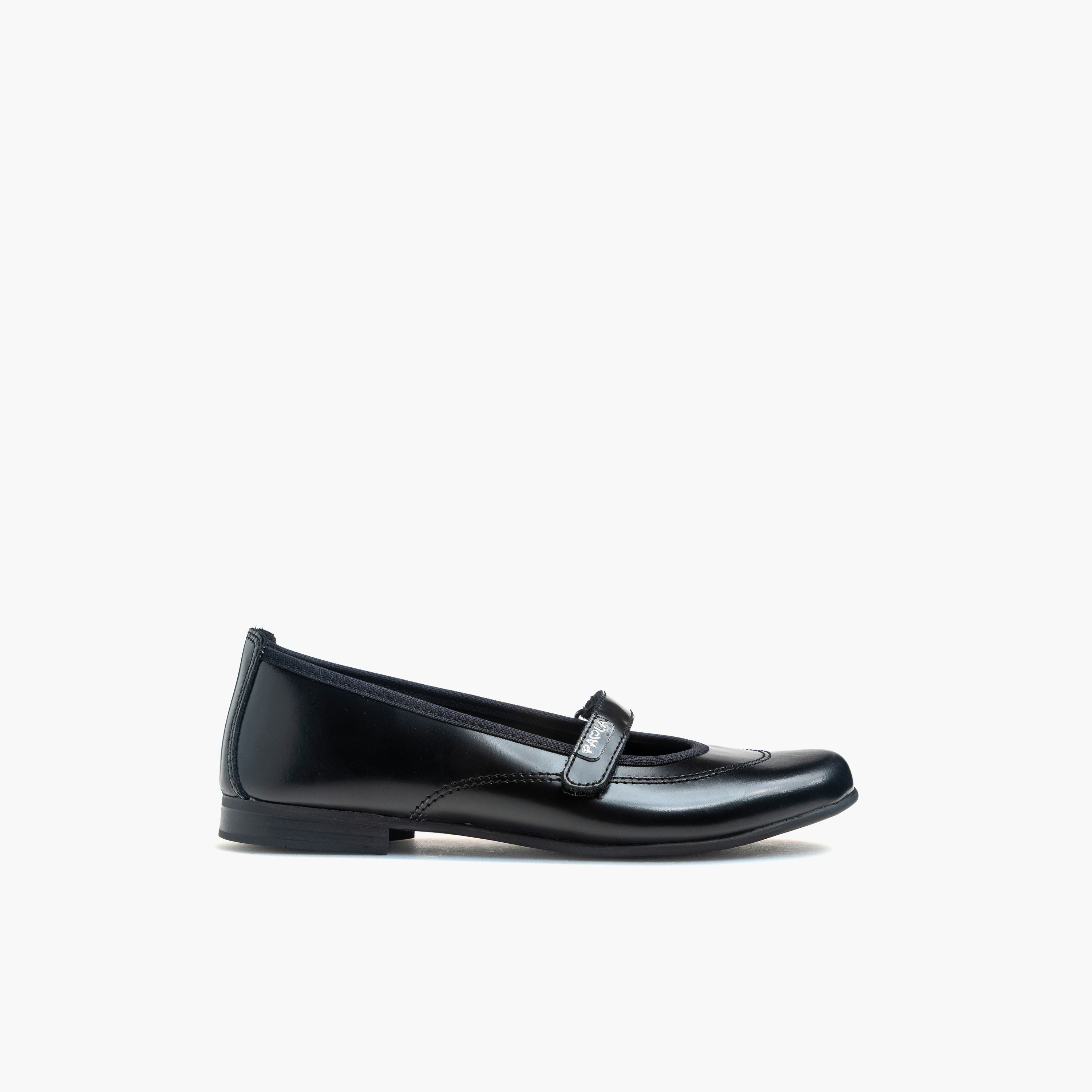 Pablosky Girls Hook & Loop Leather Mary Jane School Shoes-girls-shoes-maryjanes-image-1