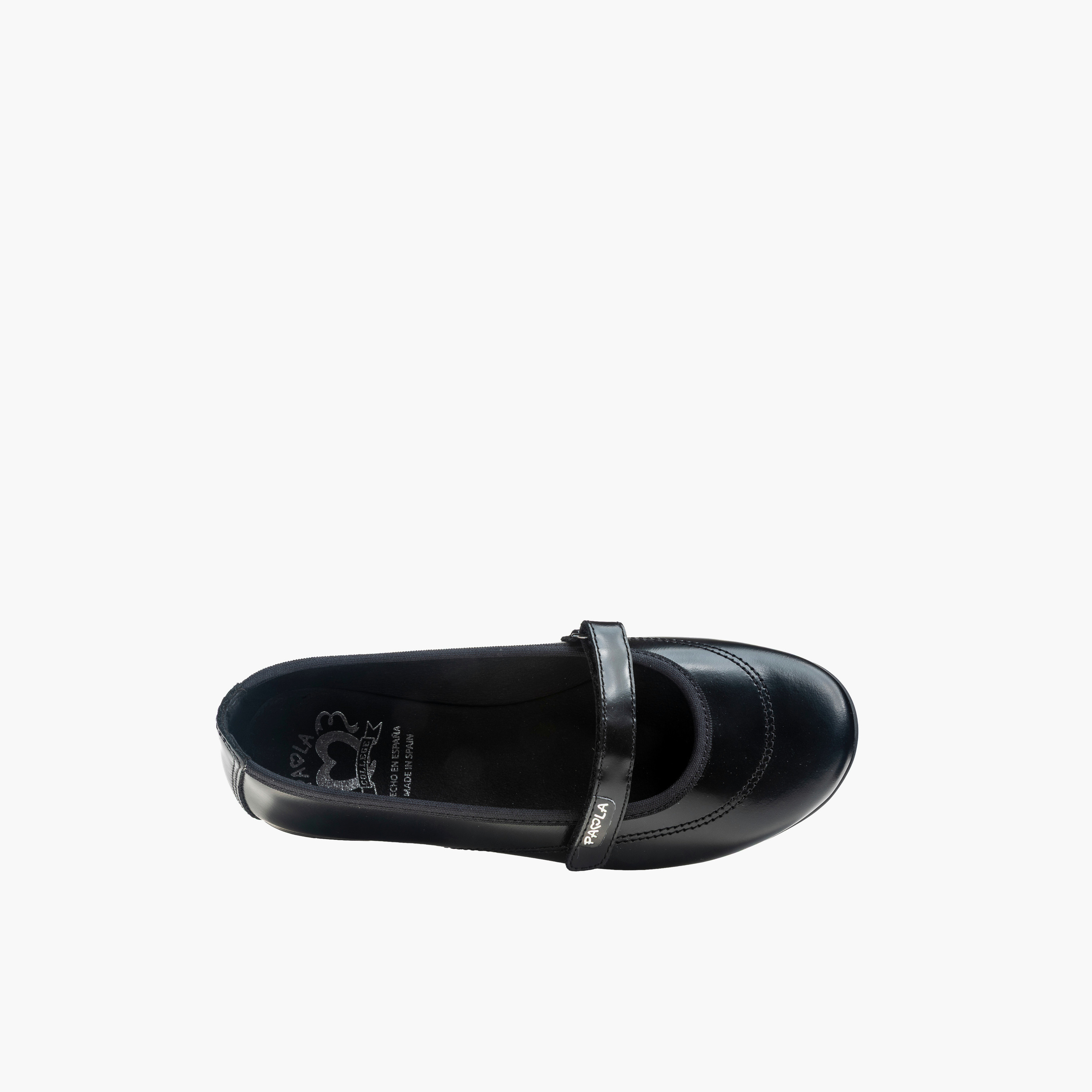 Pablosky Girls Hook & Loop Leather Mary Jane School Shoes-girls-shoes-maryjanes-image-3