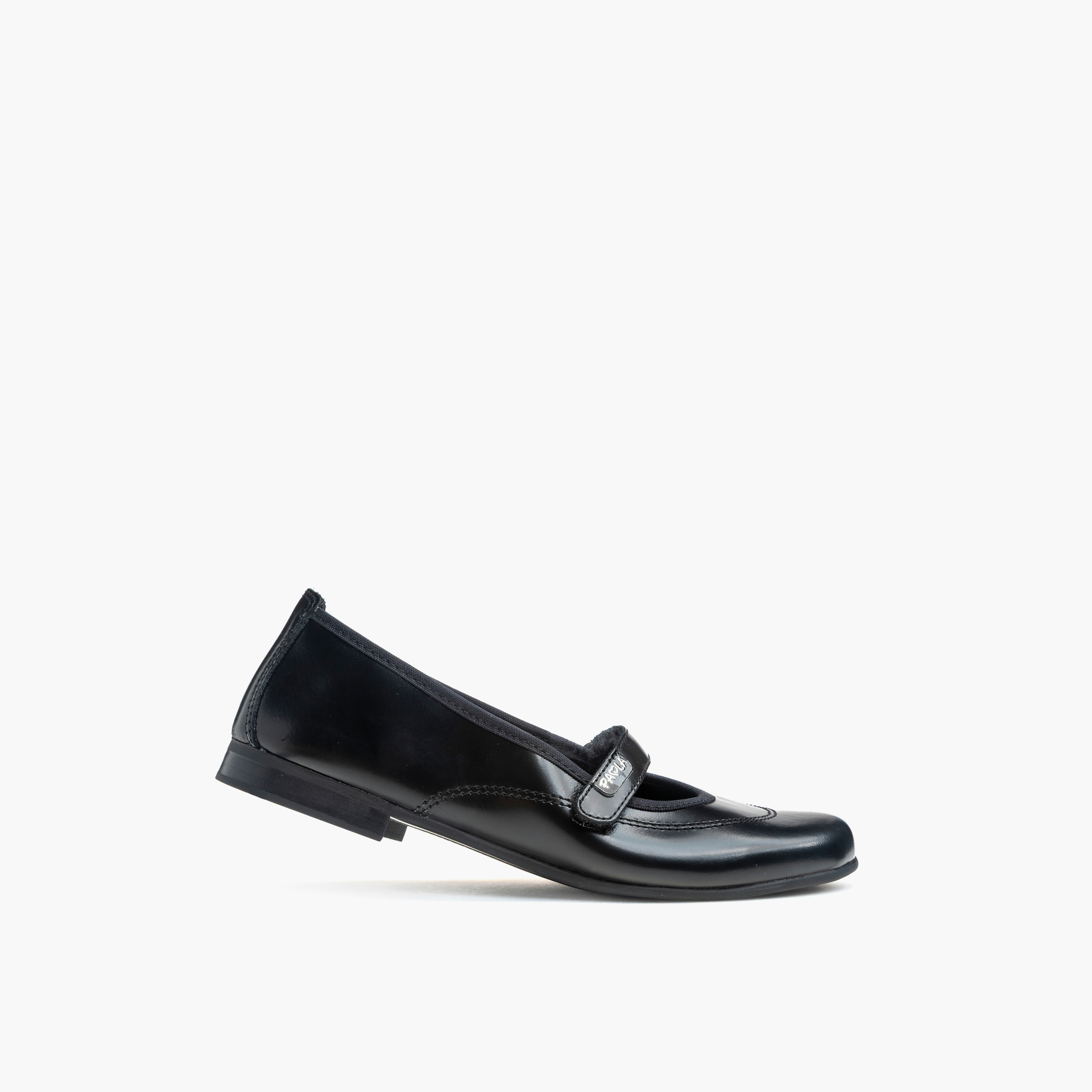Pablosky Girls Hook & Loop Leather Mary Jane School Shoes-girls-shoes-maryjanes-image-4