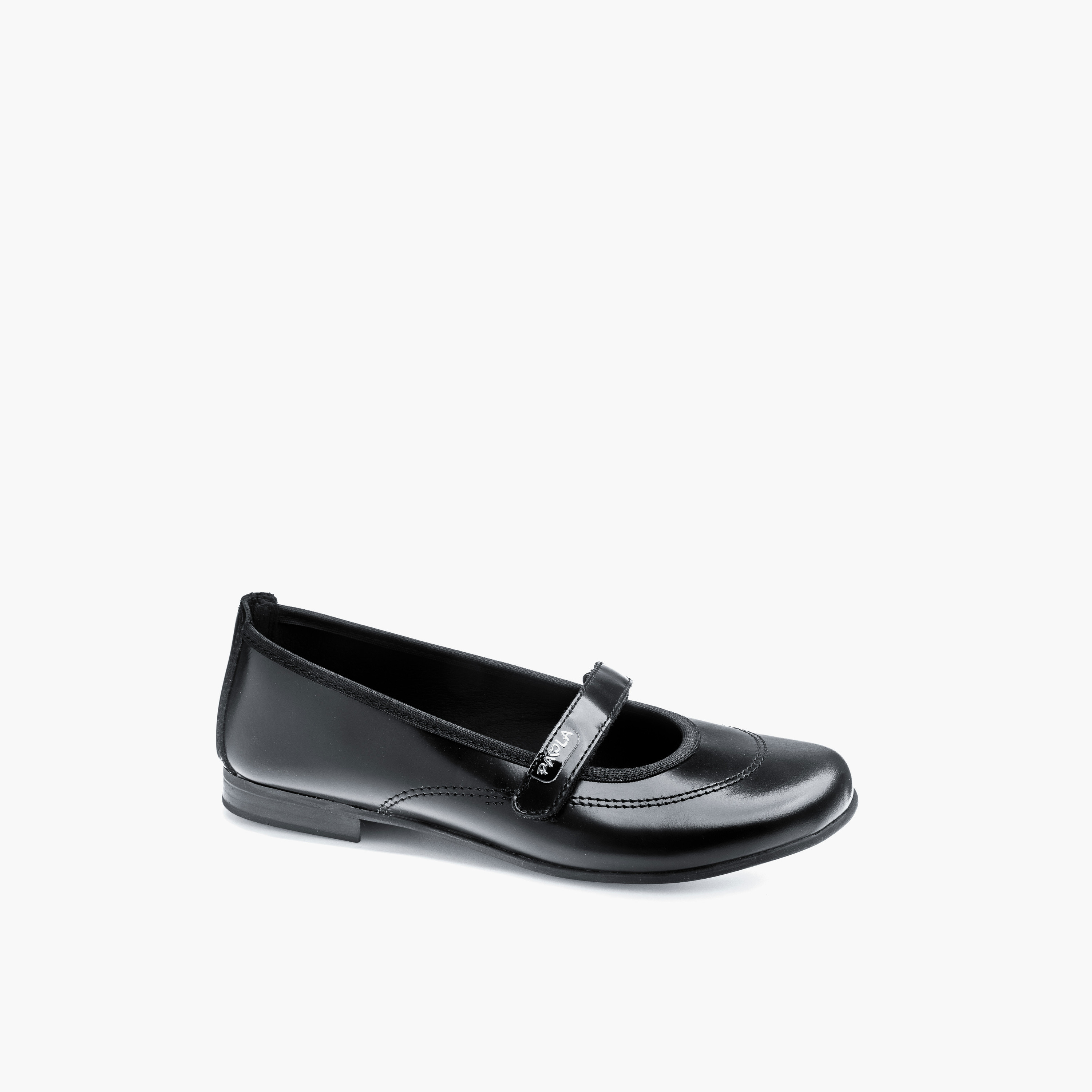 Pablosky Girls Hook & Loop Leather Mary Jane School Shoes-girls-shoes-maryjanes-image-7
