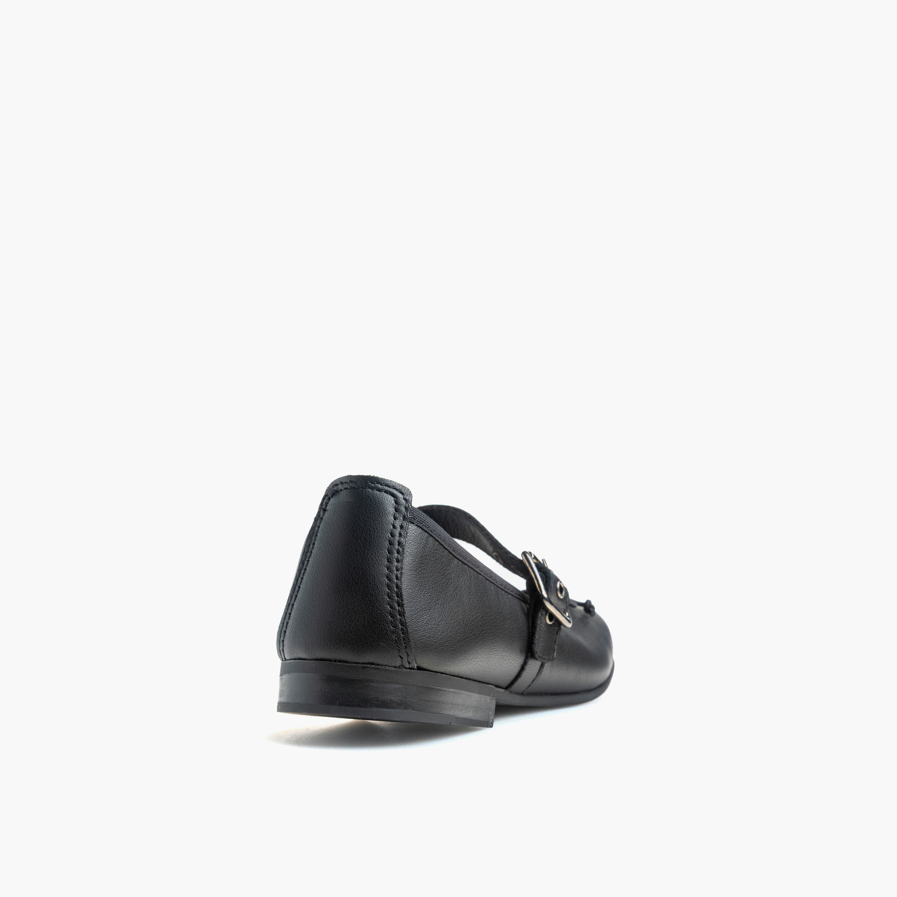 Pablosky Girls Buckle Closure Leather School Shoes-girls-shoes-schoolshoes-image-2
