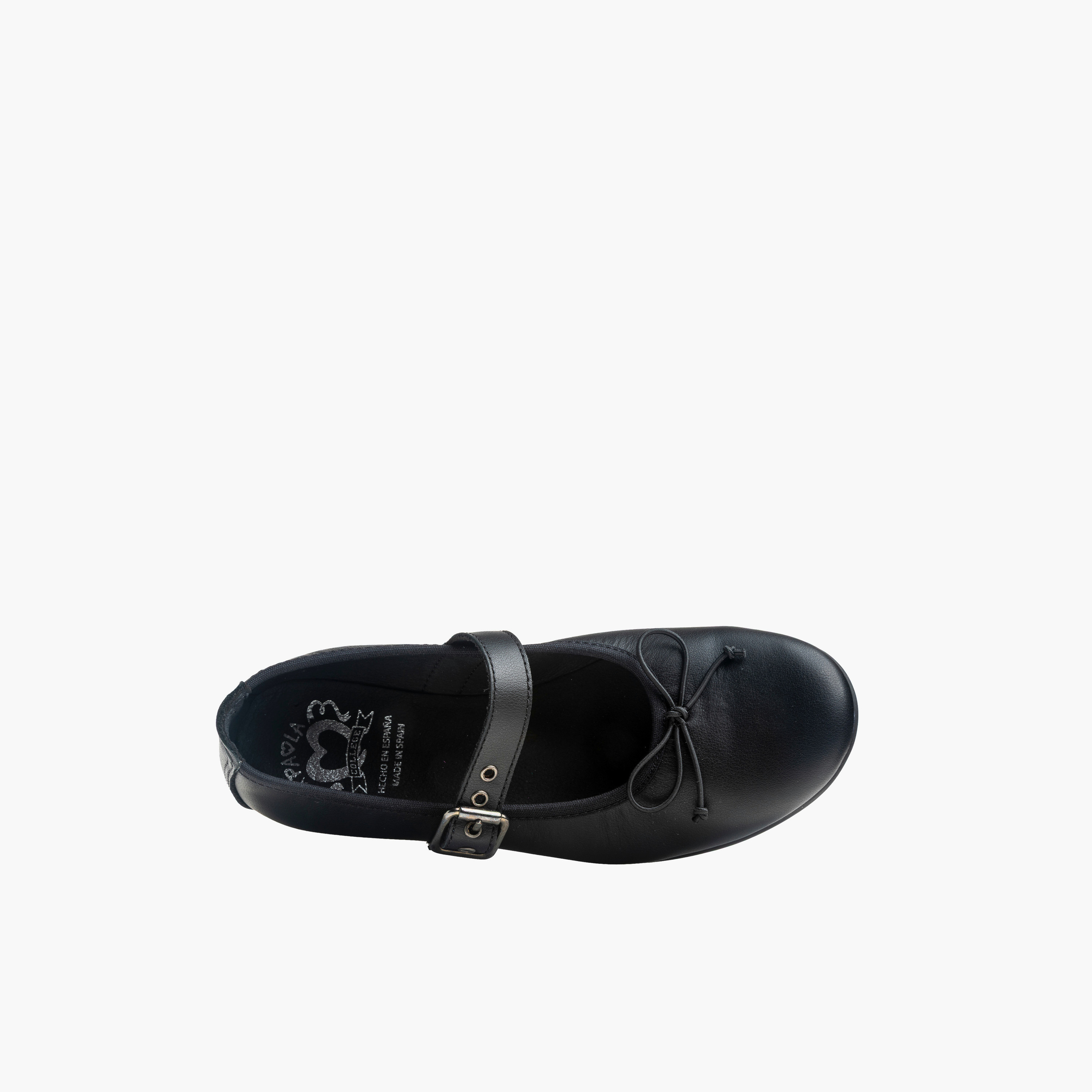 Pablosky Girls Buckle Closure Leather School Shoes-girls-shoes-schoolshoes-image-3