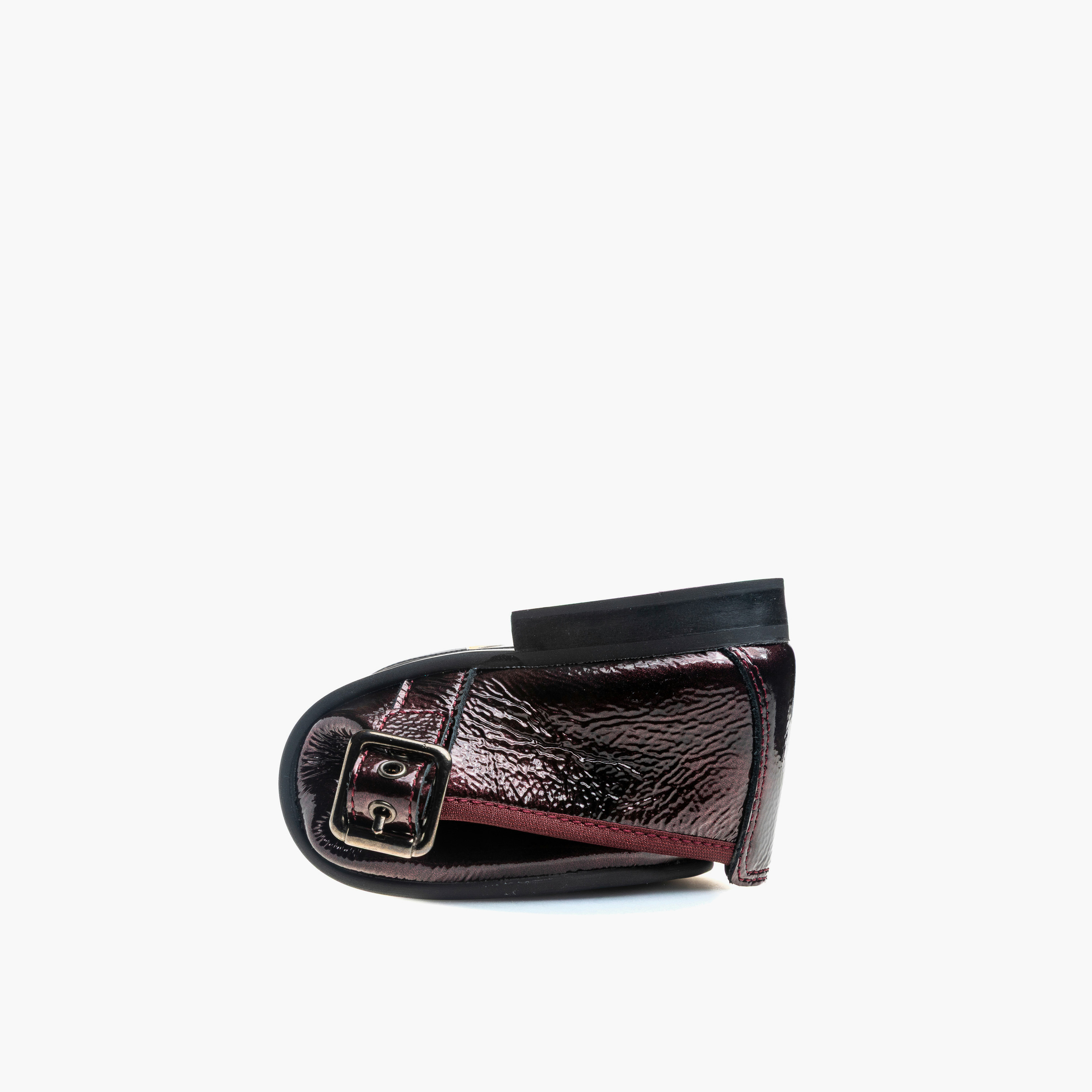 Pablosky Girls Buckle Closure Leather School Shoes-girls-shoes-schoolshoes-image-5
