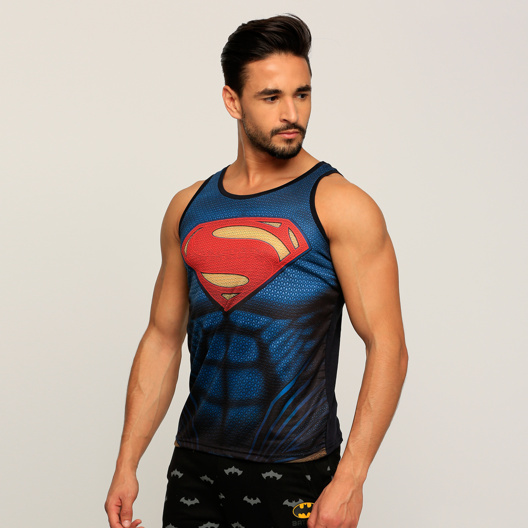 Superman sleeveless 2024 t shirt