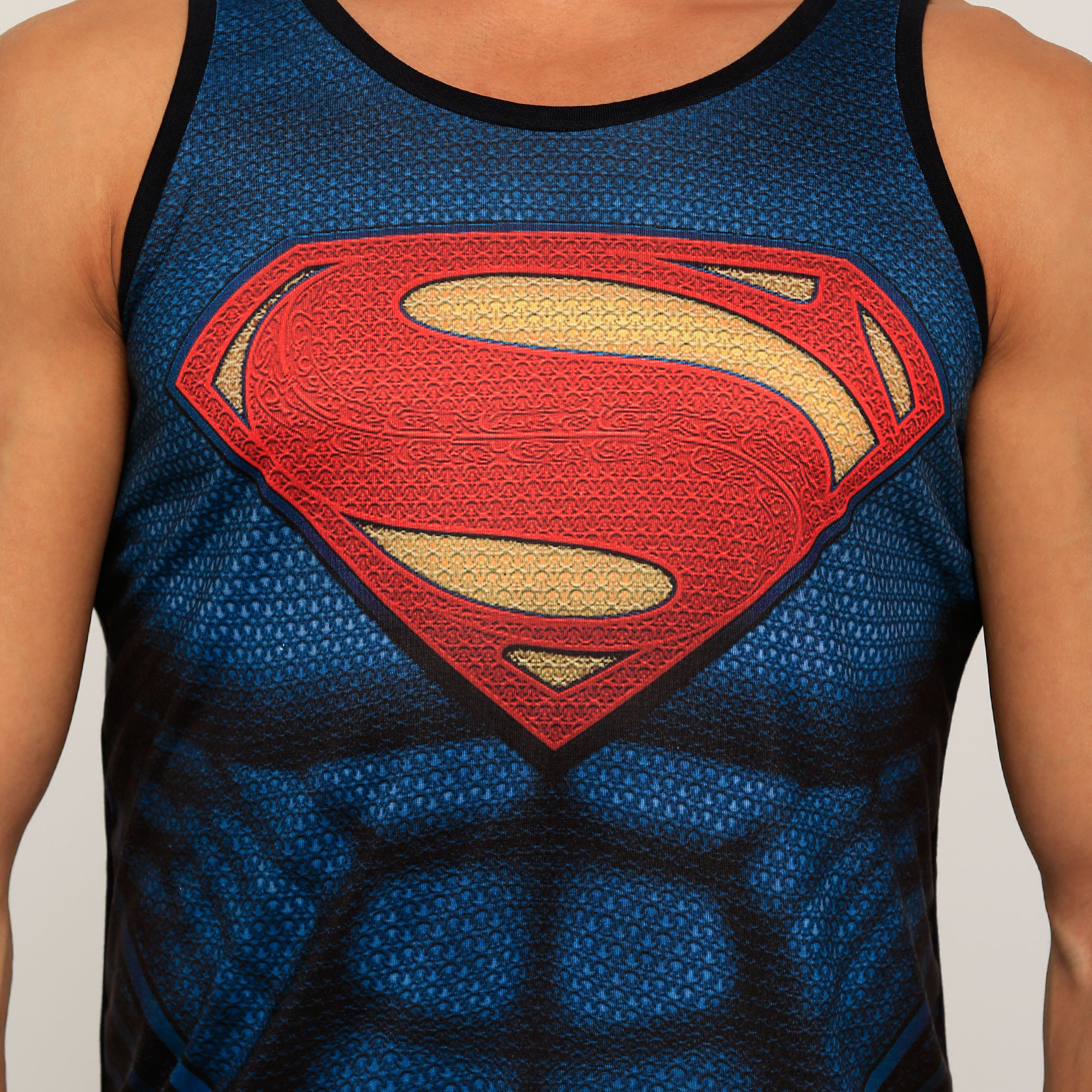 Superman sleeveless shop t shirt