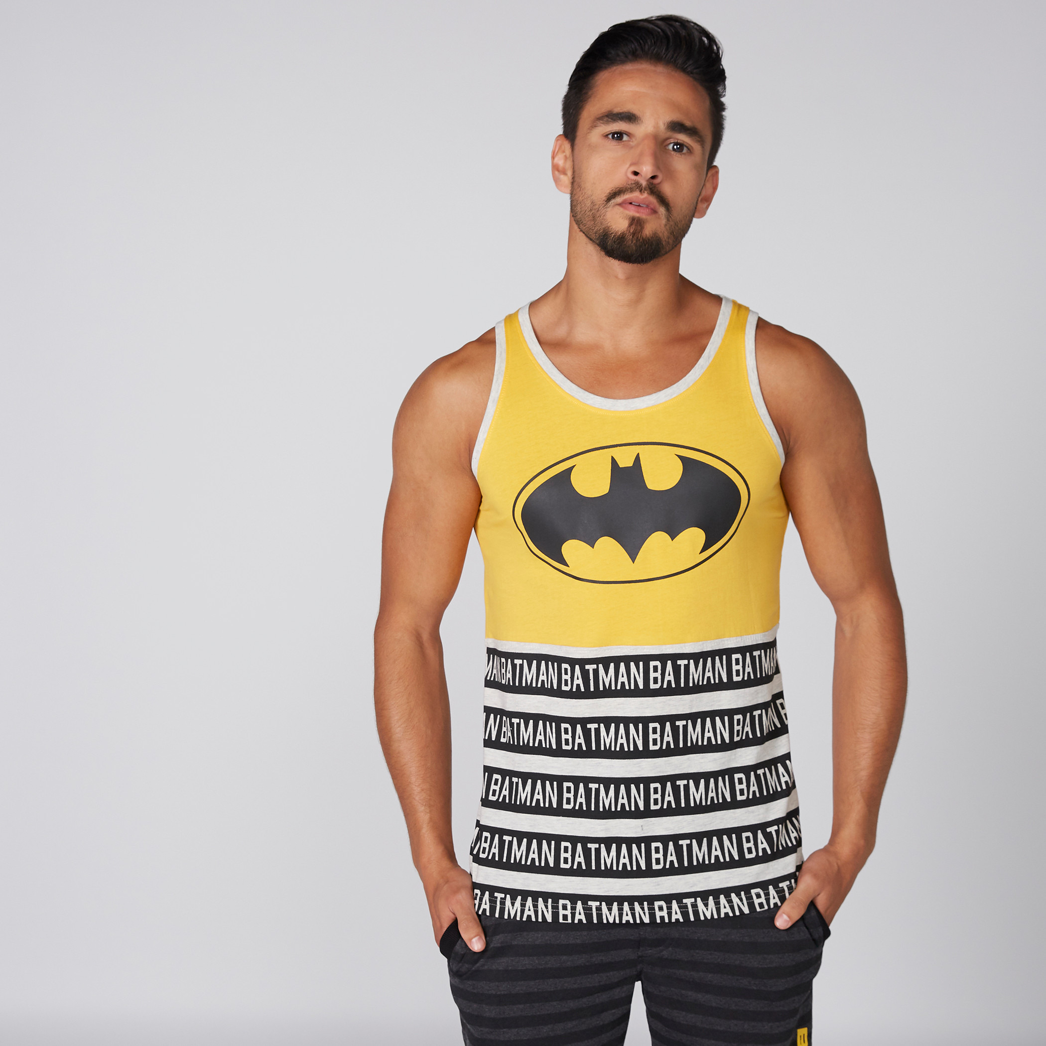 Shop Batman Printed Sleeveless T-Shirt 