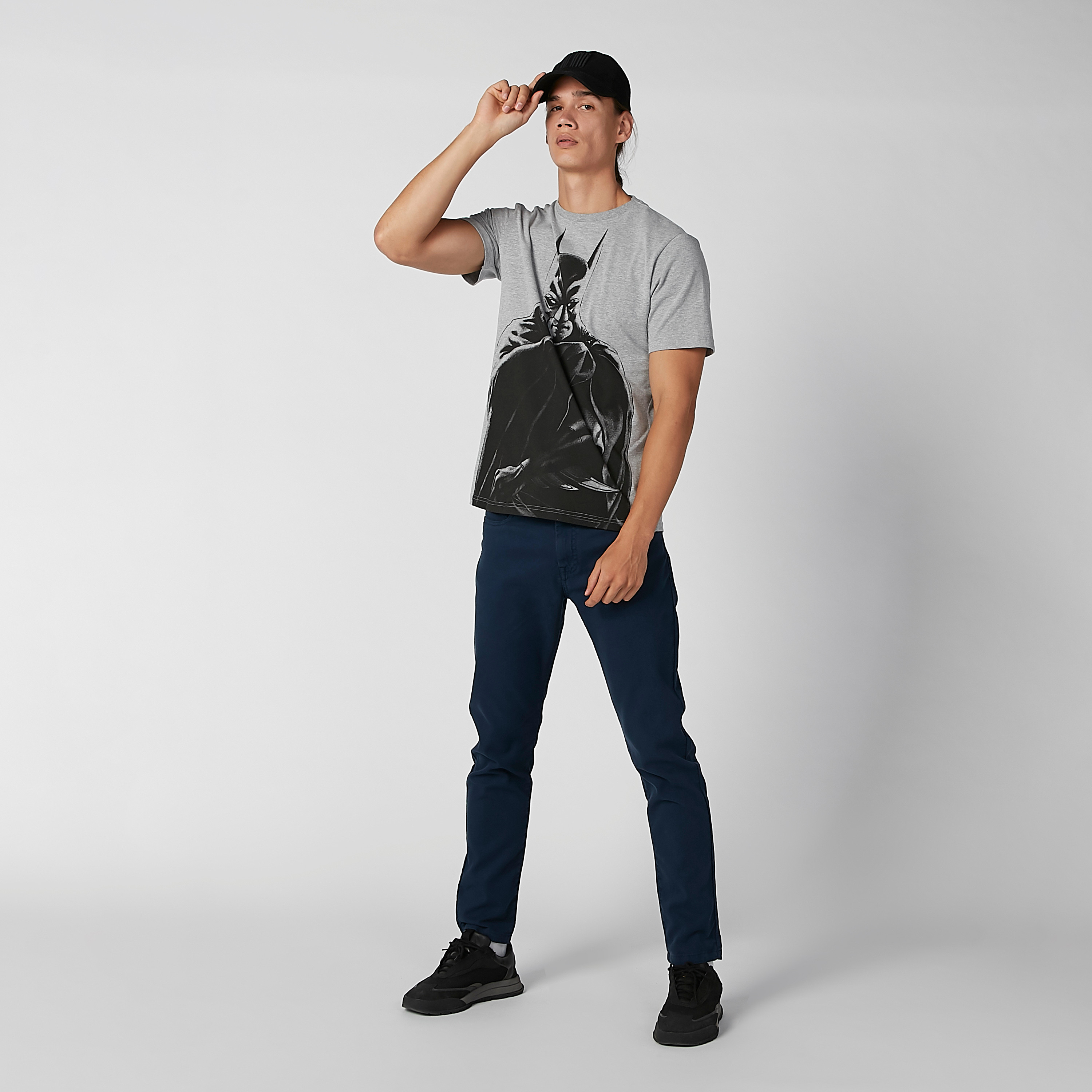 Batman Printed T-shirt with Round Neck and Short Sleeves-men-clothing-tshirtsandpolos-tshirts-image-1