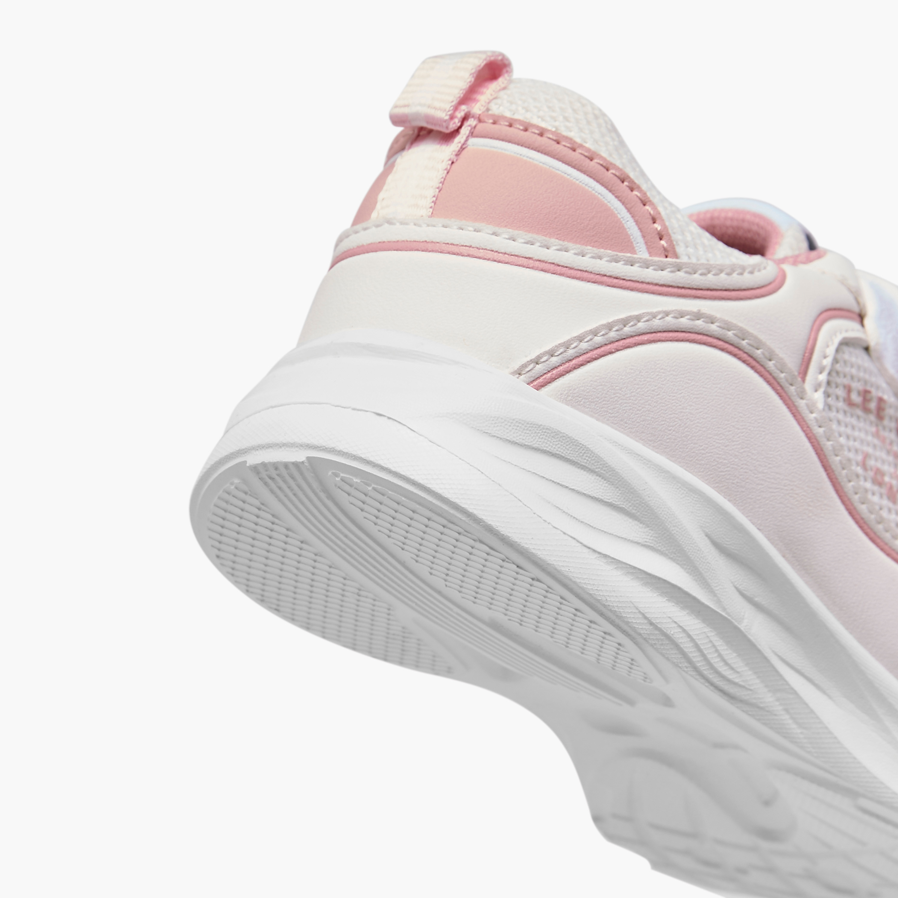 Lee Cooper Girls' Panelled Sneakers with Hook and Loop Closure-girls-shoes-sneakers-image-5